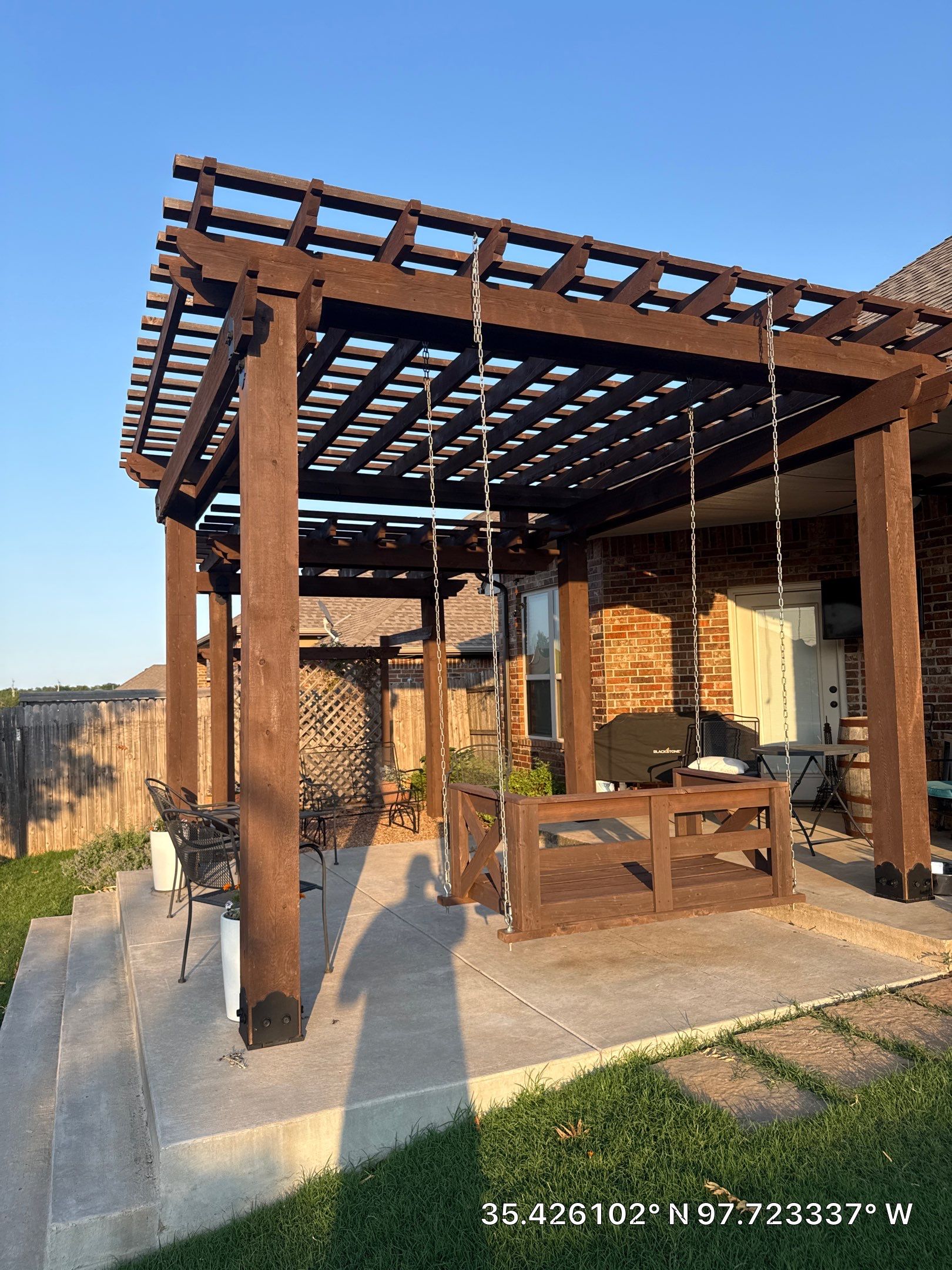 GAF Architectural Shingle Roof Replacement and Decking Repair in Mustang by 5Coat Roofing & Construction