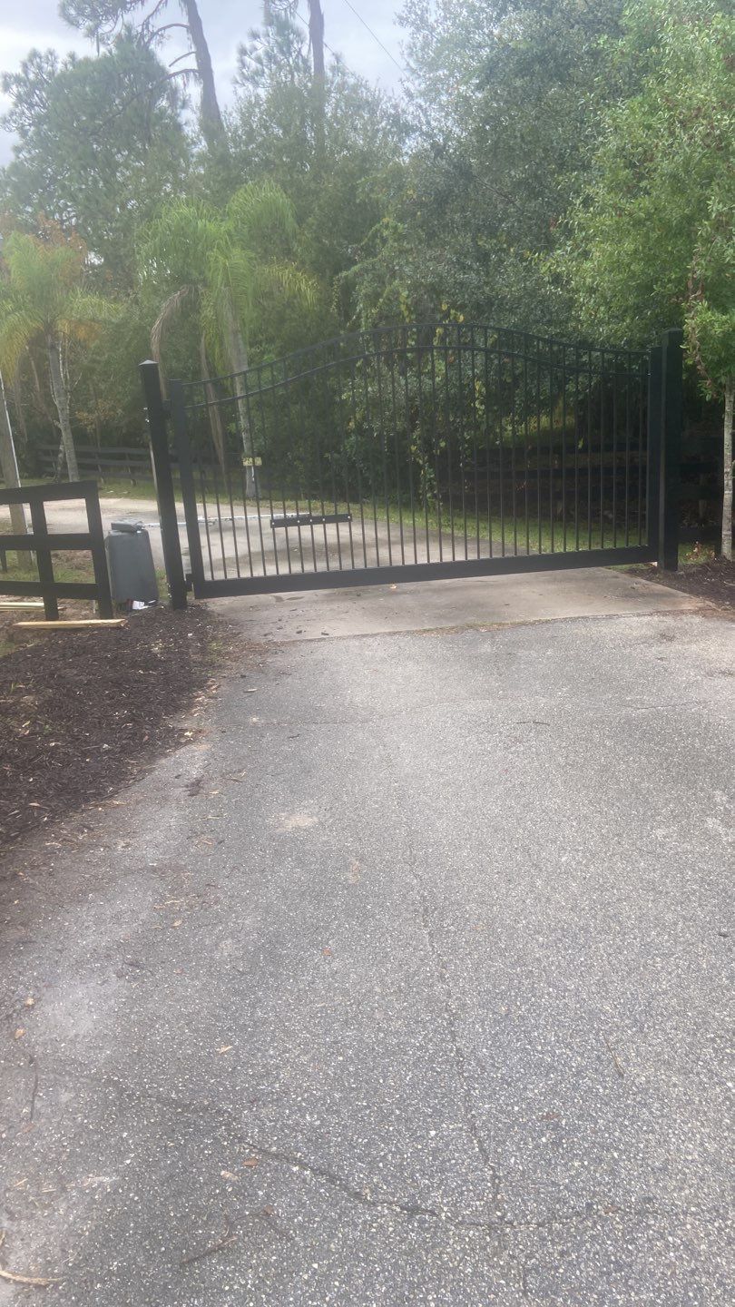 Bradenton, FL Gate Operator Installation & Horizontal Privacy Fence by Asap fence and gates, LLC