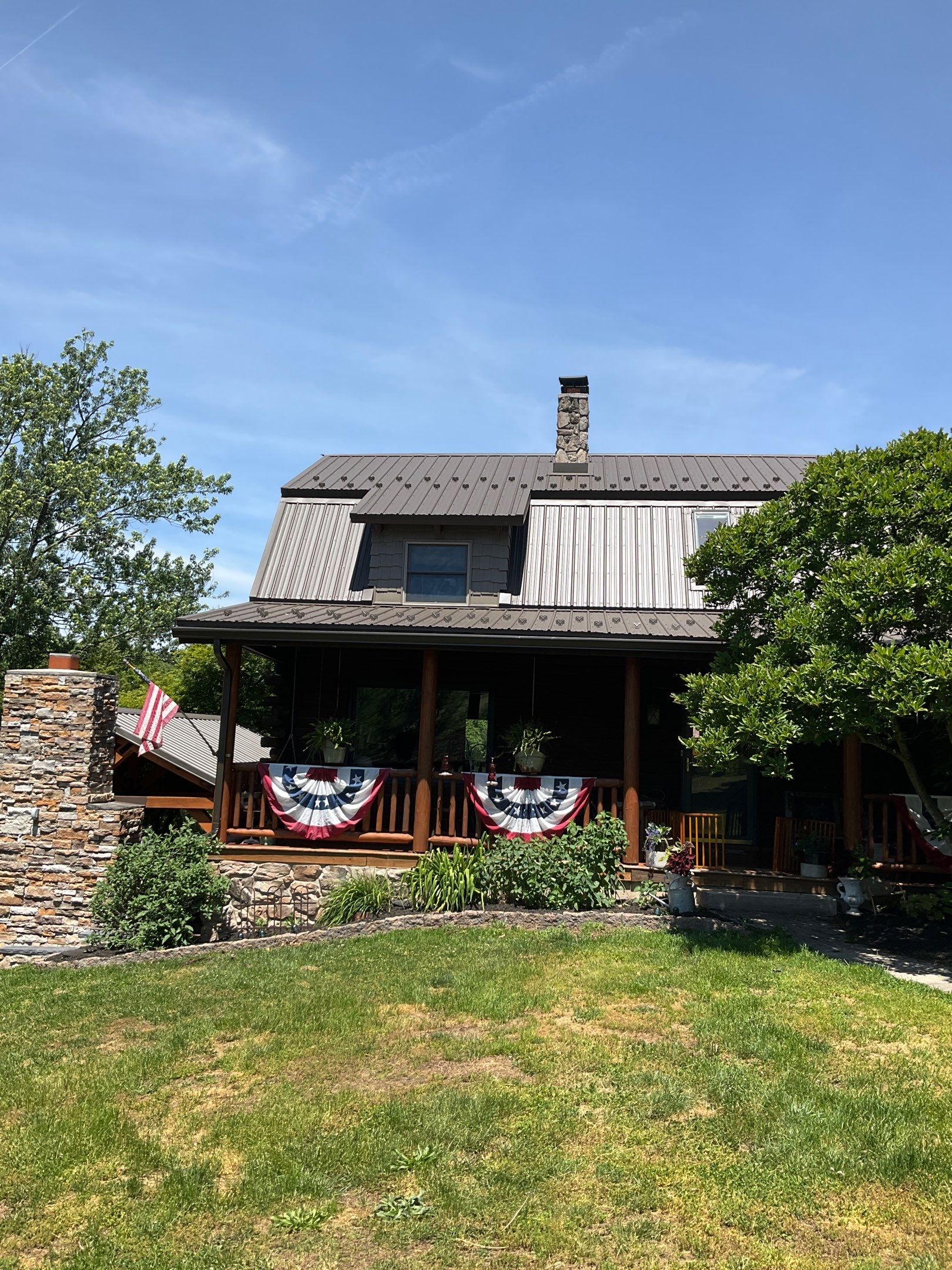 Textured Bronze ABM Metal Roof and Skylight Installation in Halifax by Esh Builders