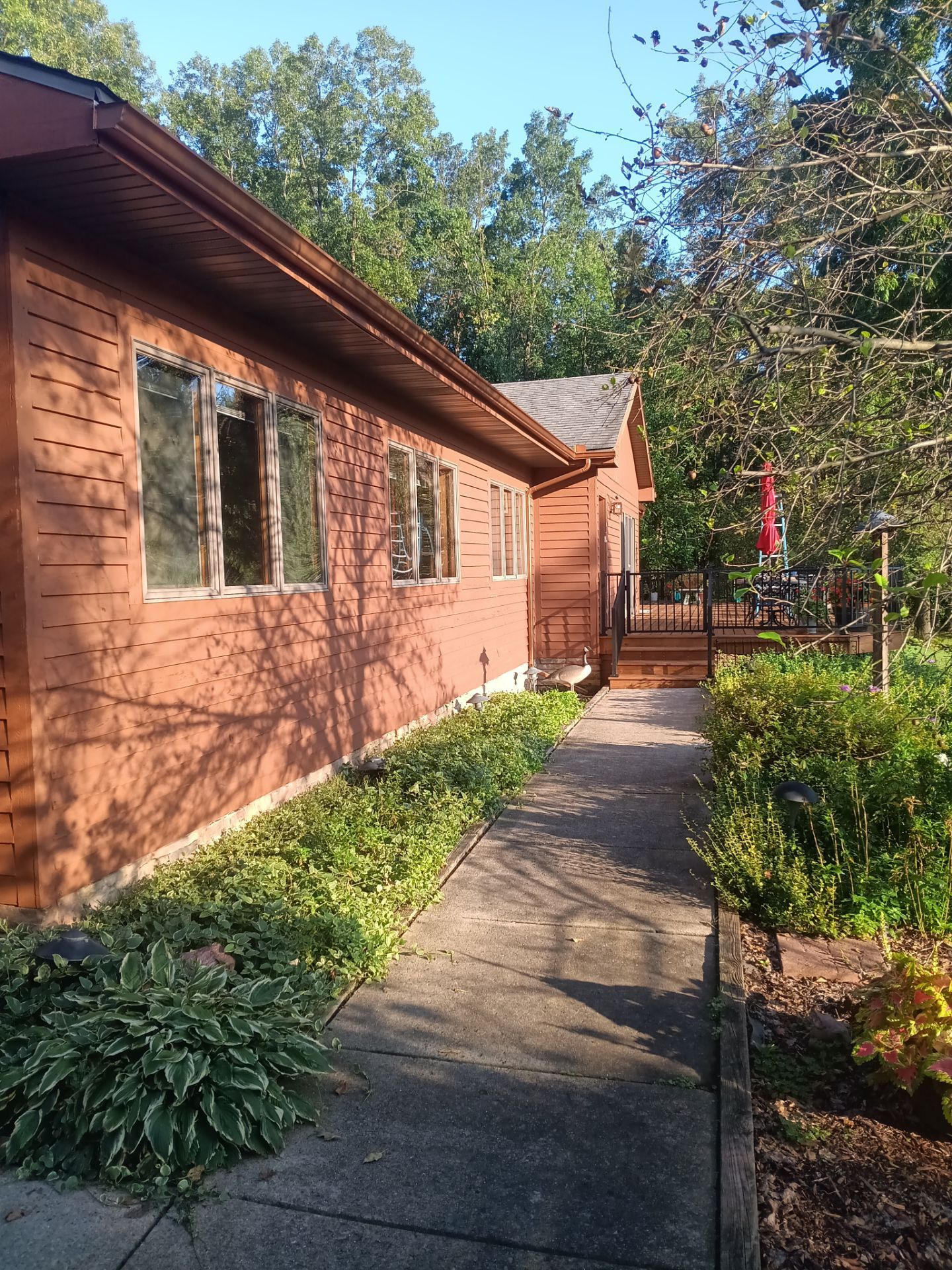 Color update with exterior staining and painting by Gordon Painting