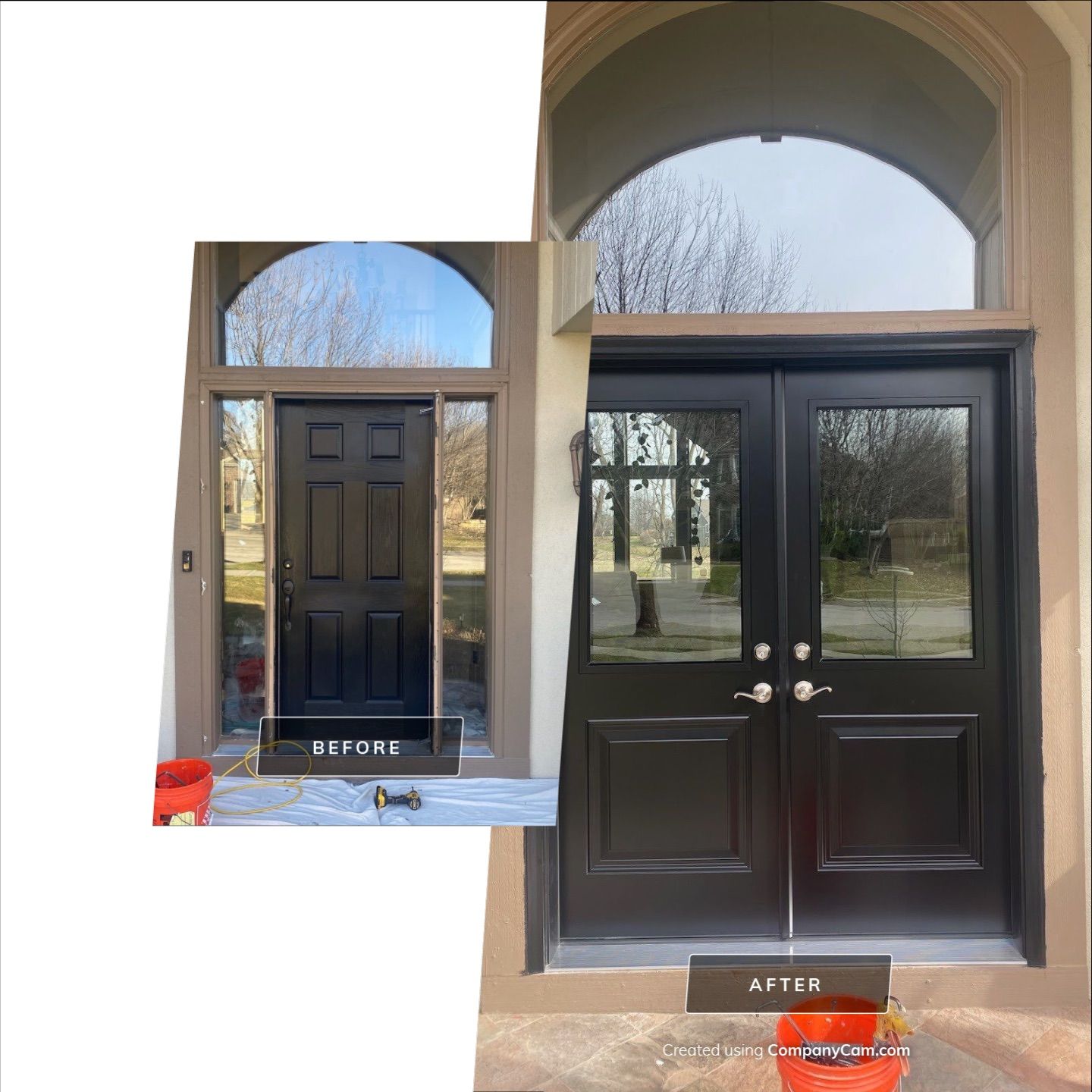Staley Farms Single-to-Double French Door Conversion by WINDURA