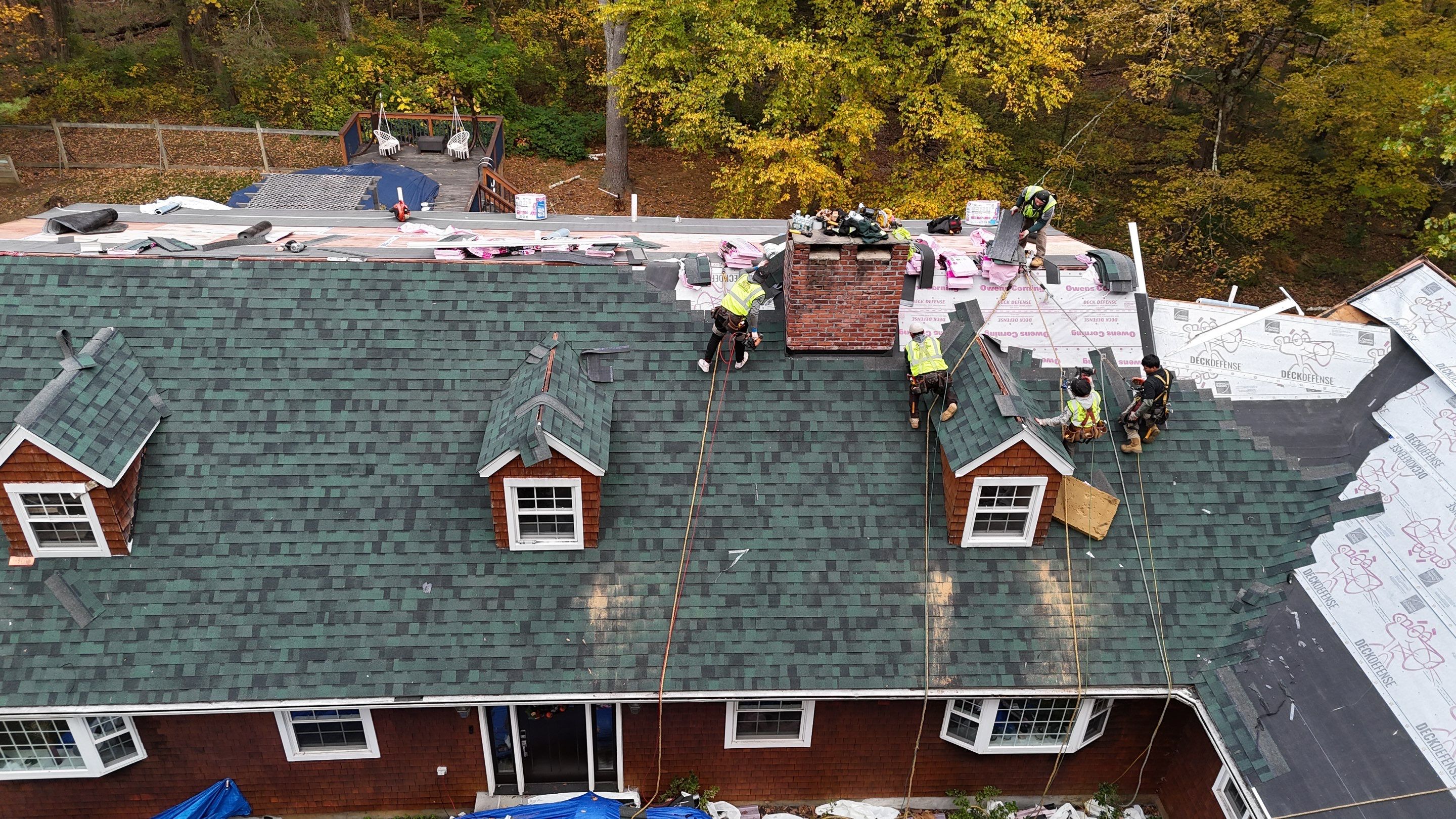 Owens Corning Duration : Chateau Green with Copper Accents in Avon, CT by Golden Shield Roofing