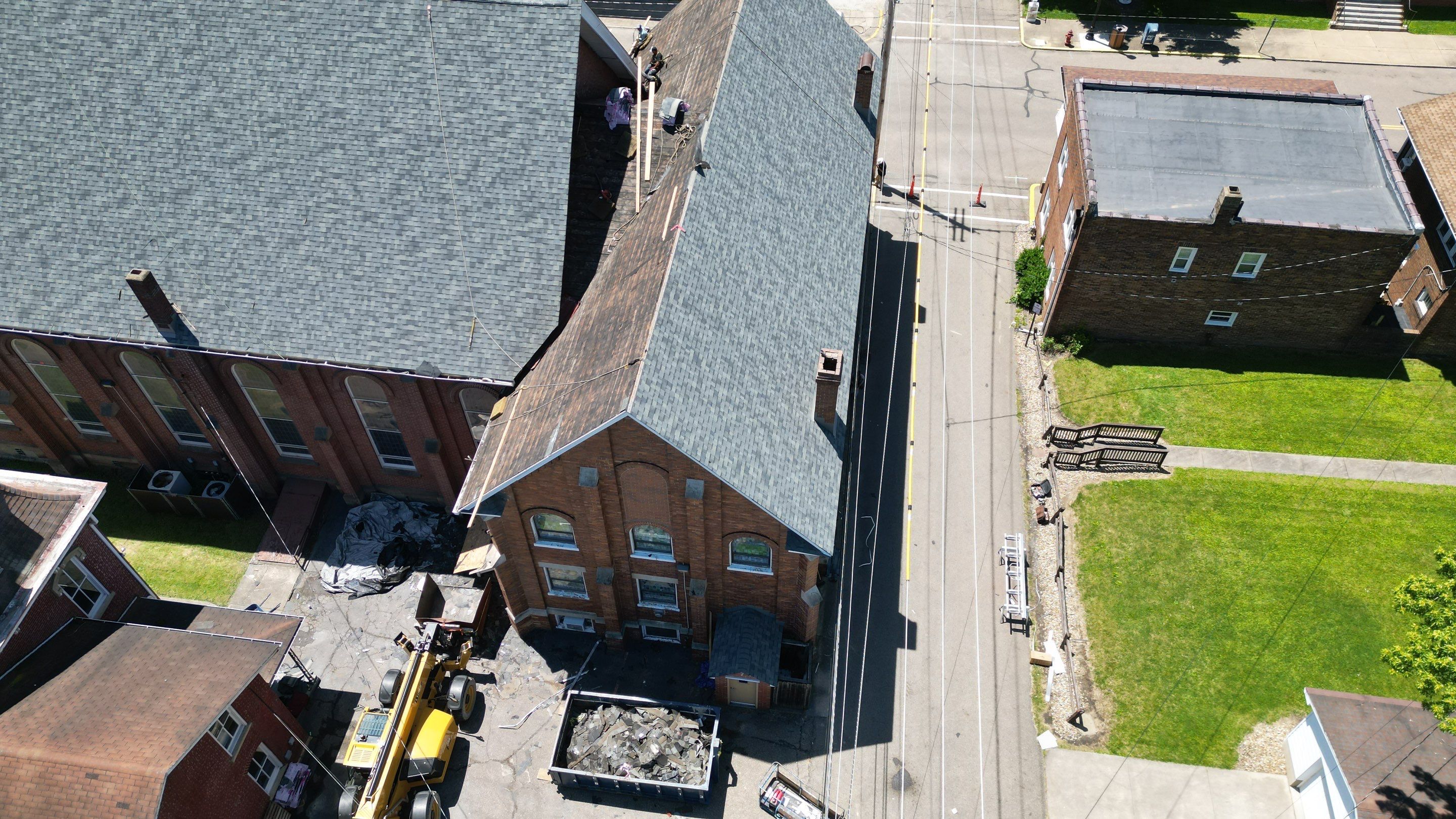 Commercial Roofing Installation using Duration Series Shingles - Estate Gray by RoofX 