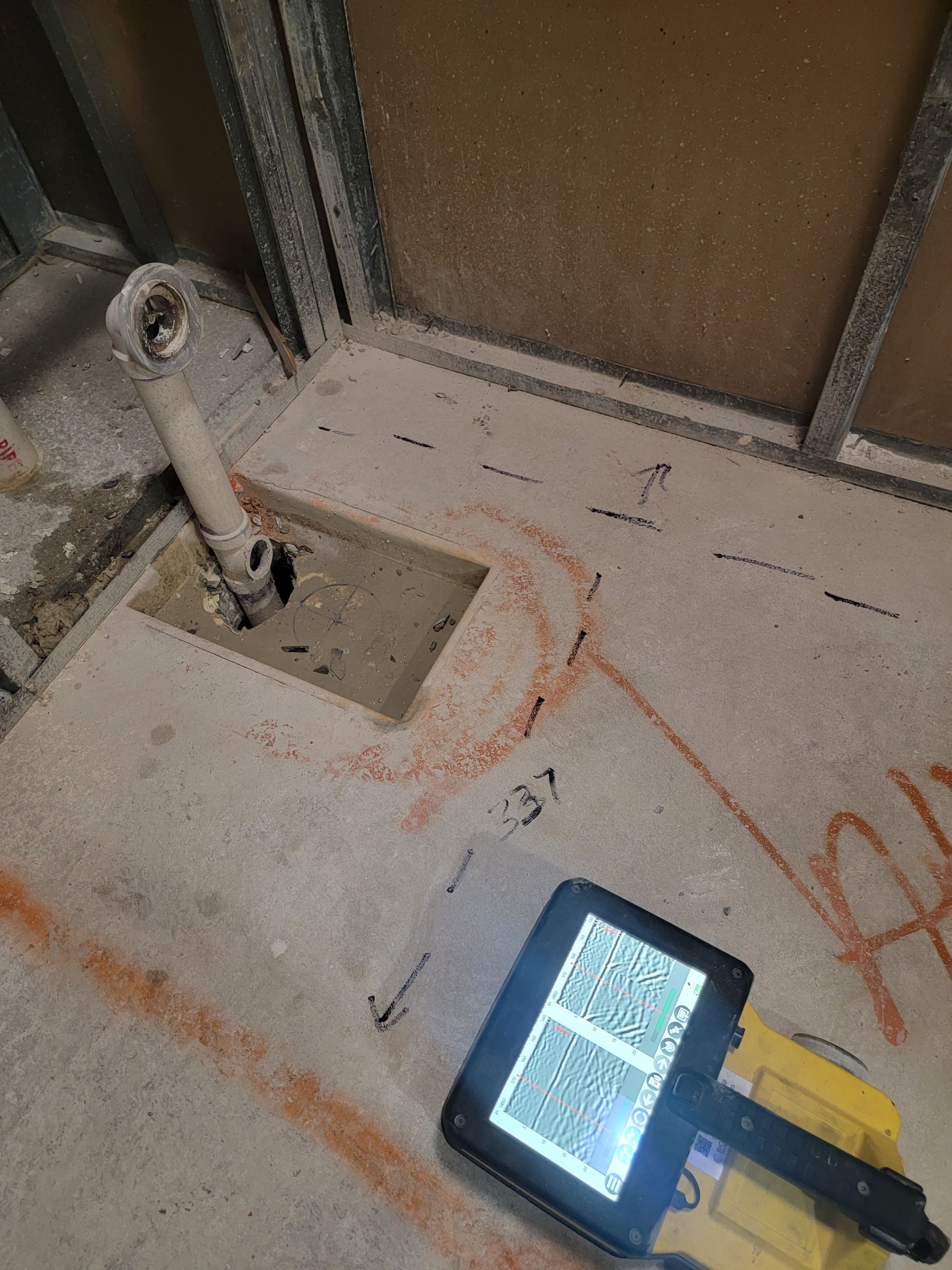 Concrete Scan for Plumbing Work by Alsip Locating Service, LLC