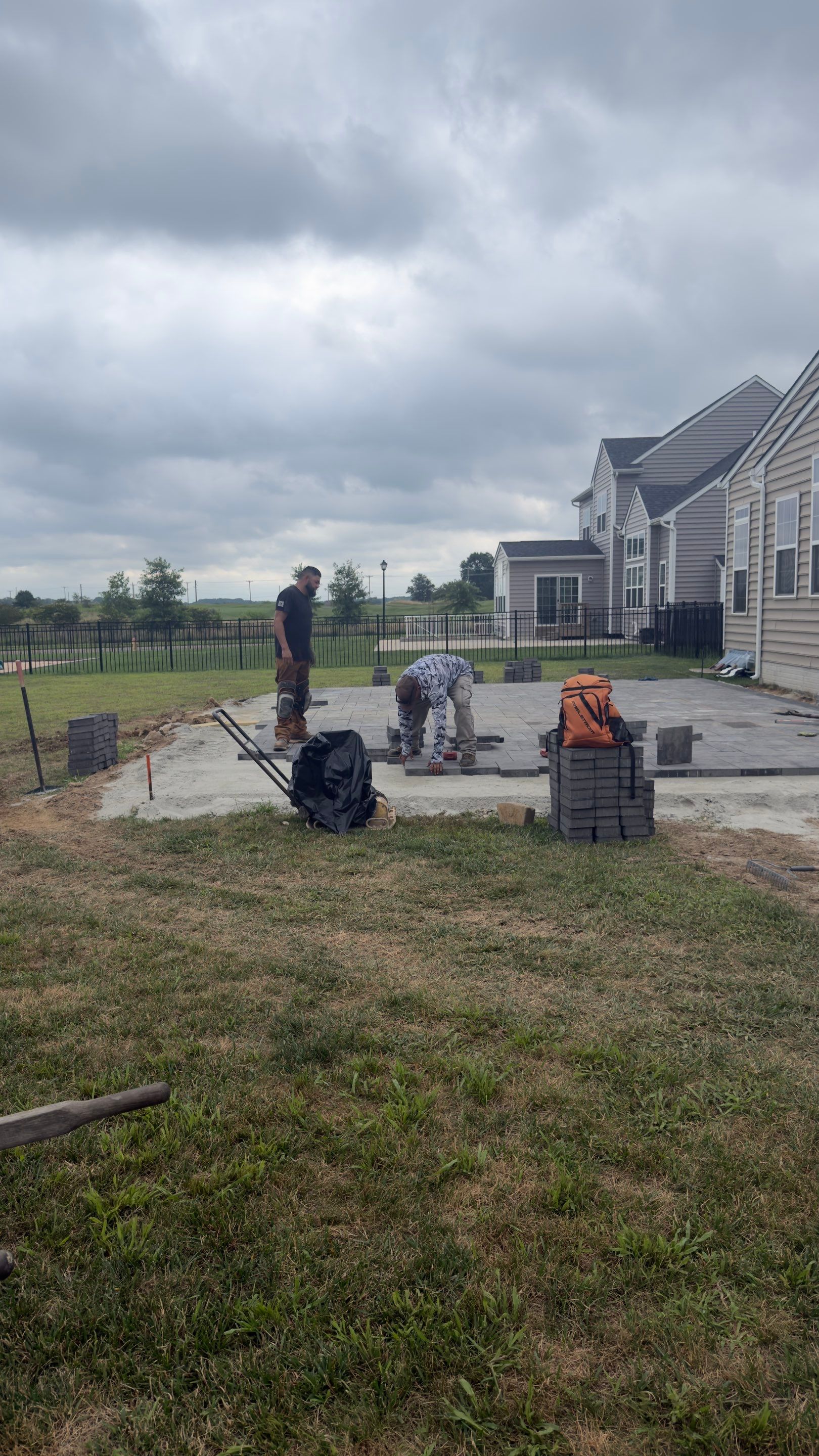 🏡 BELGARD PAVER PATIO WITH DECK STEPS IN MIDDLETOWN, DELAWARE 🔥🧱✨ by Studio G Indoor Spaces & Outdoor Living