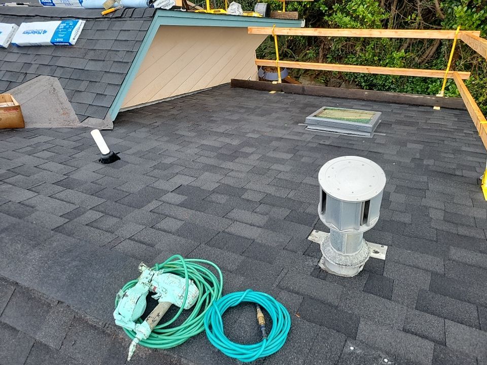 Residential Roofing Installation using Malarkey Highlander with Vented Ridge by Orezona Building & Roofing Company, Inc.