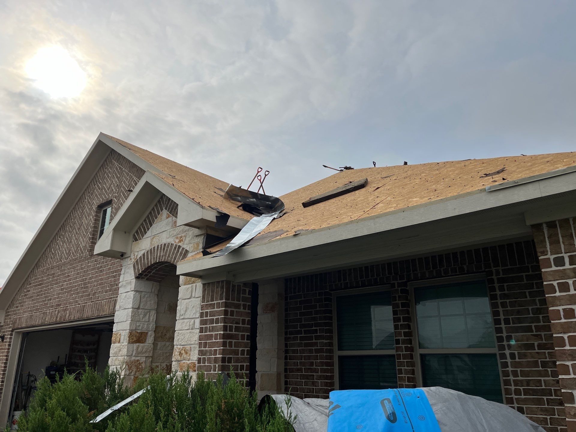Hail Damage using Owen's Corning Duration (Lifetime) Shingles by Roof Repair Company