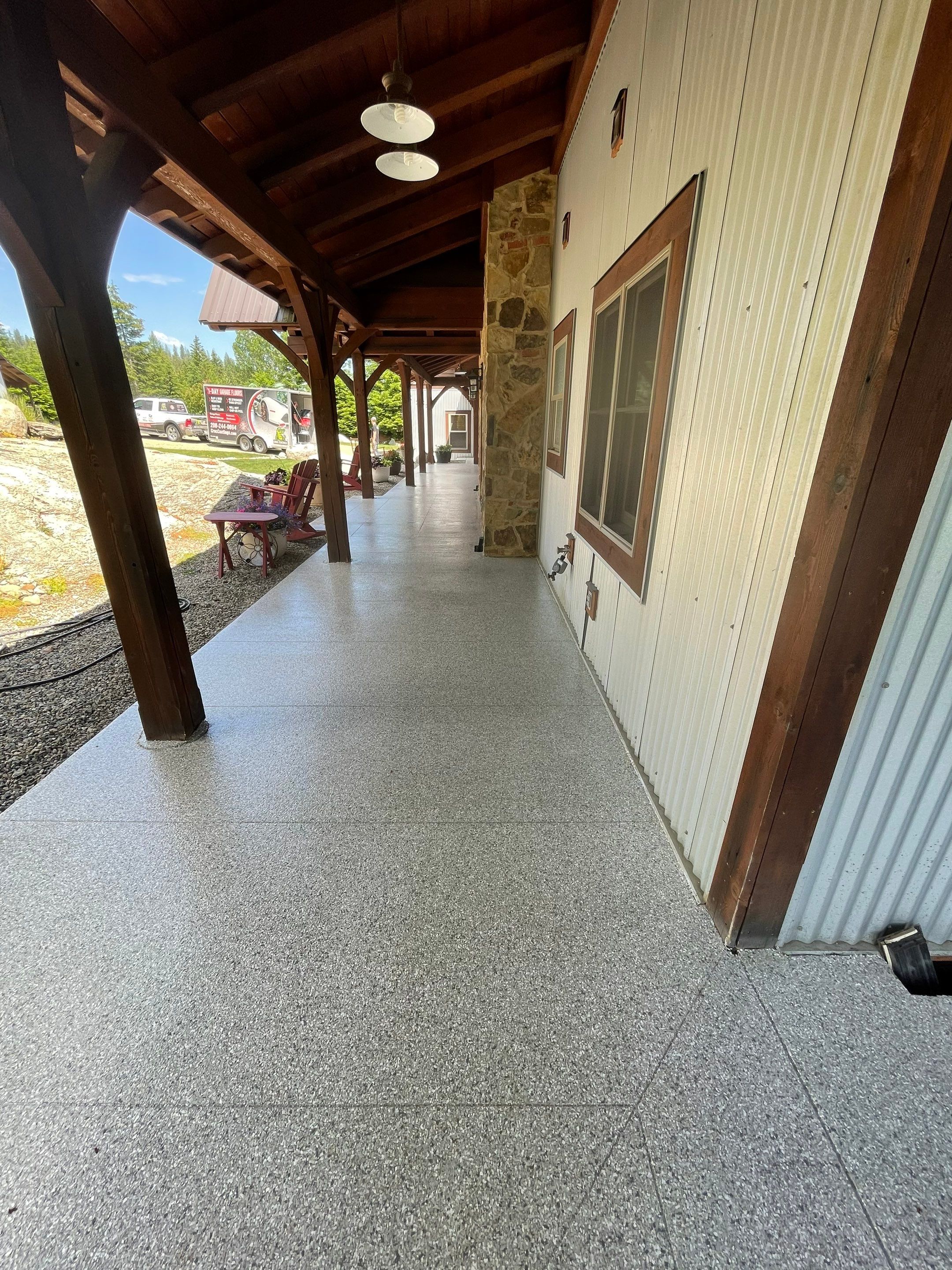 Patio Transformation using Mt Everest by Croc Coatings, LLC