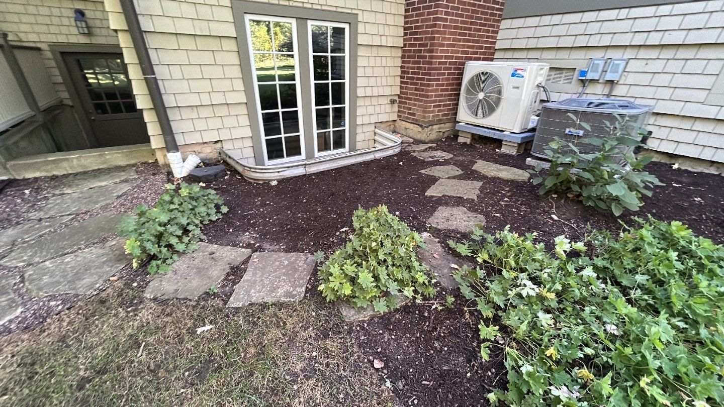 natural stone using Algaecide, soft wash soap by Northern Power Washing LLC.