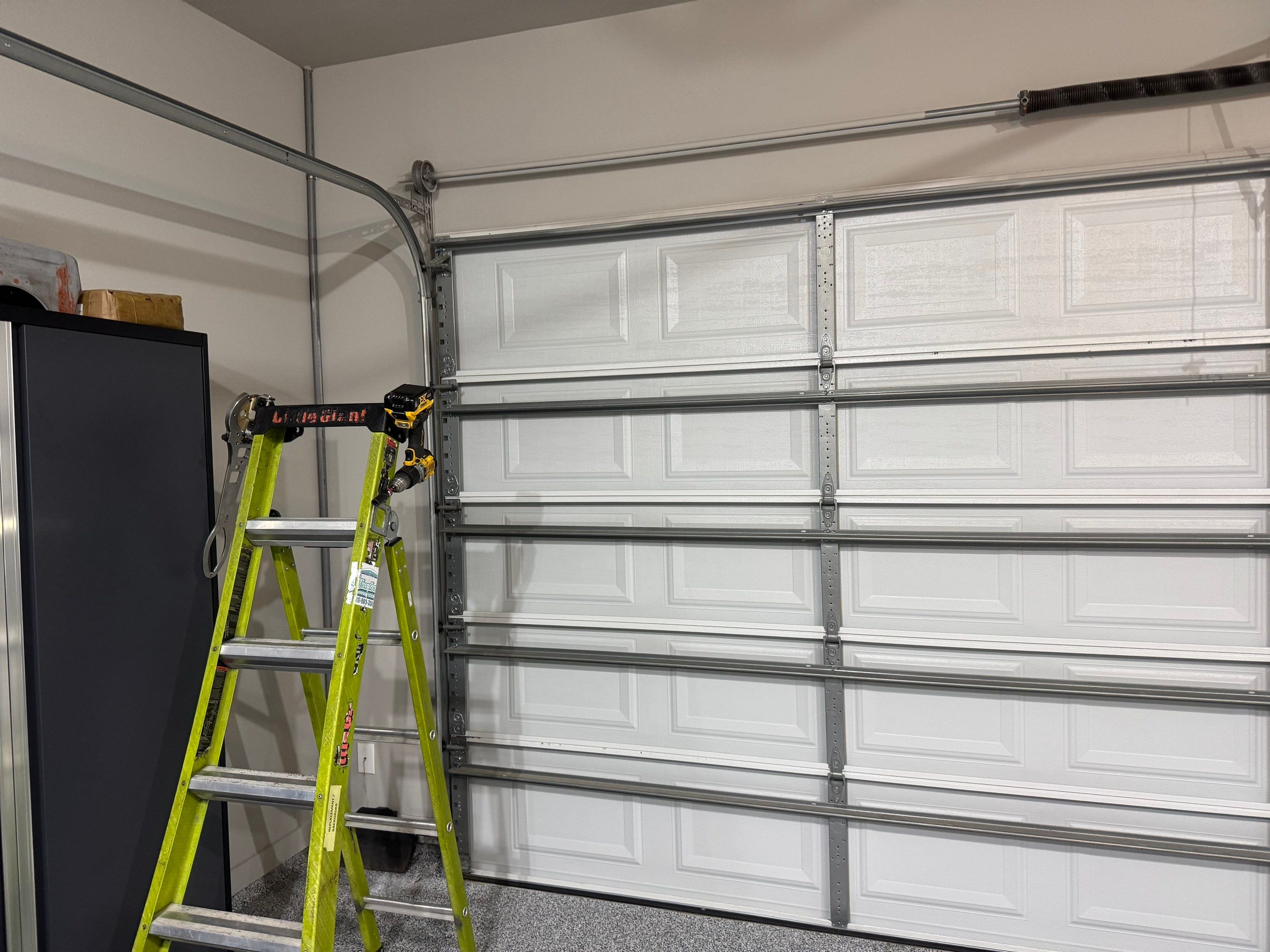 CHI High-Lift Garage Door and LiftMaster Opener Installation in Roanoke by Meadows Garage Doors