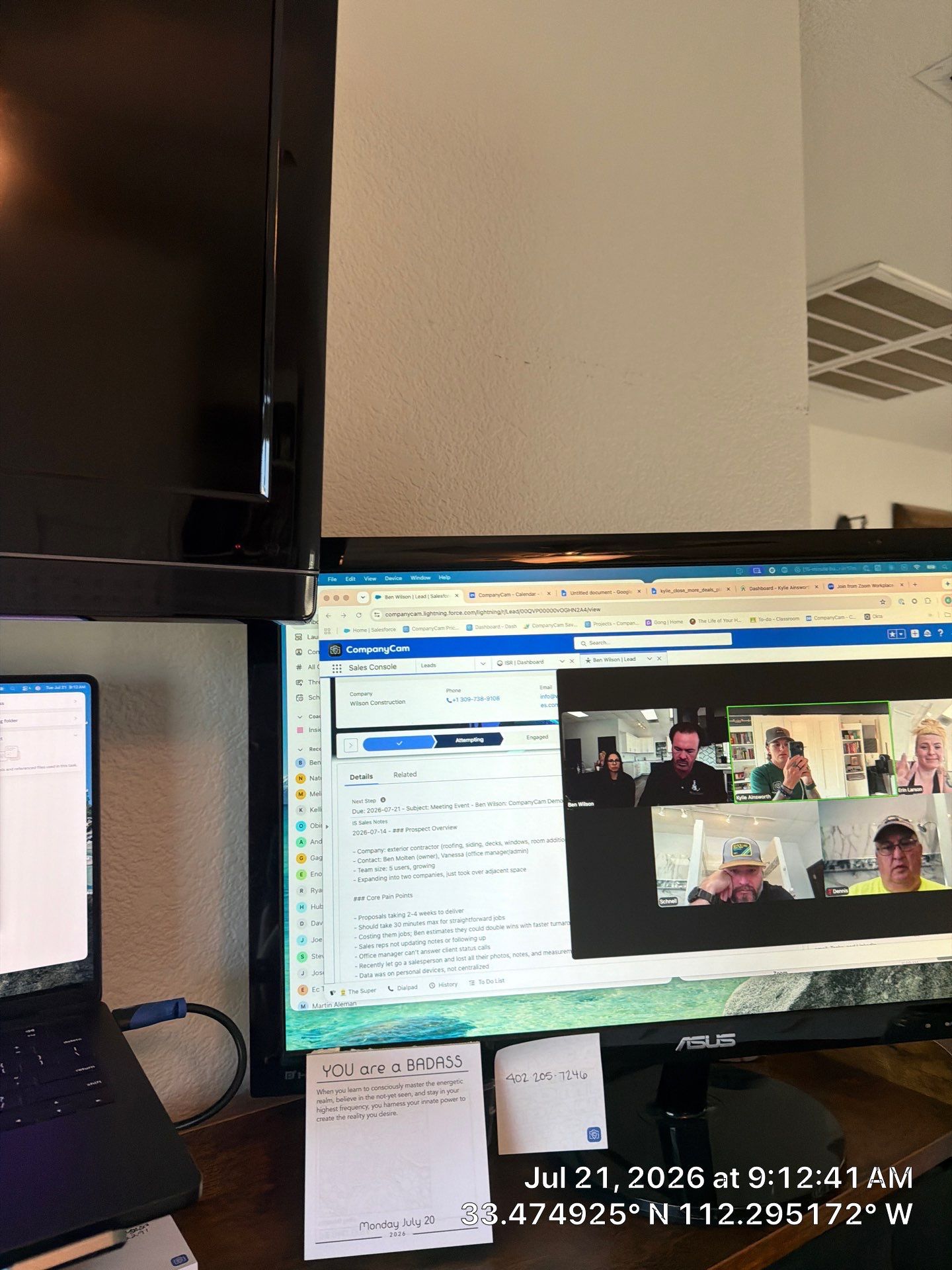 Home Office Setup and Custom Cabinet Hardware Installation in Avondale by CompanyCam Sales Demo