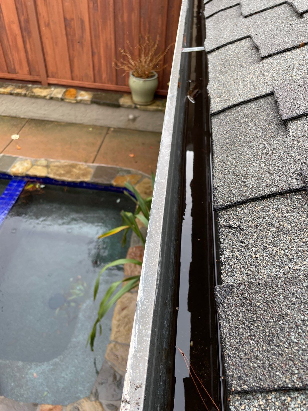 San Jose Gutter Cleaning on a 2 story home by All One Solar Shine