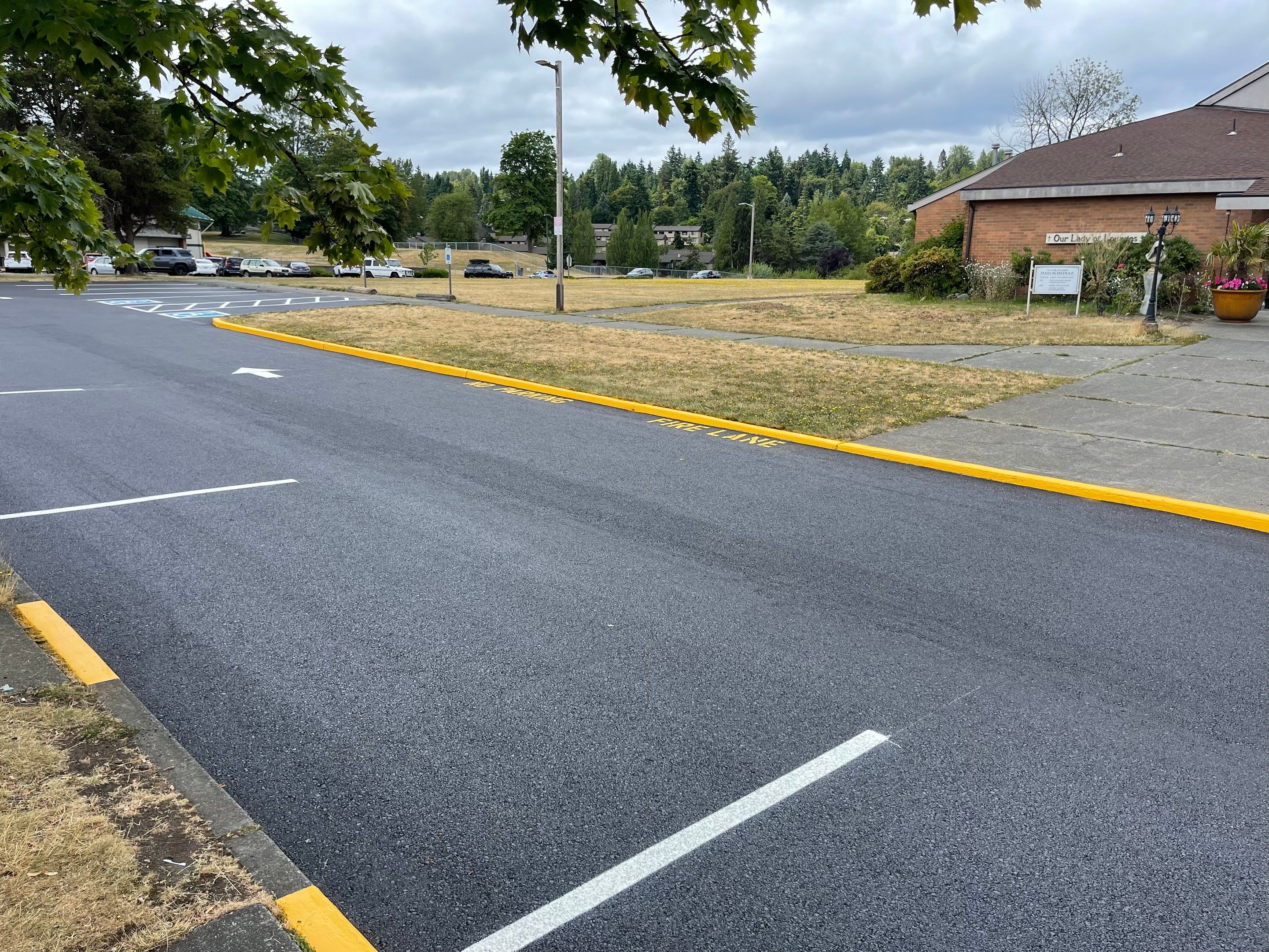 Sealcoat Parking Lot Renovation by Jireh Asphalt & Concrete Inc 