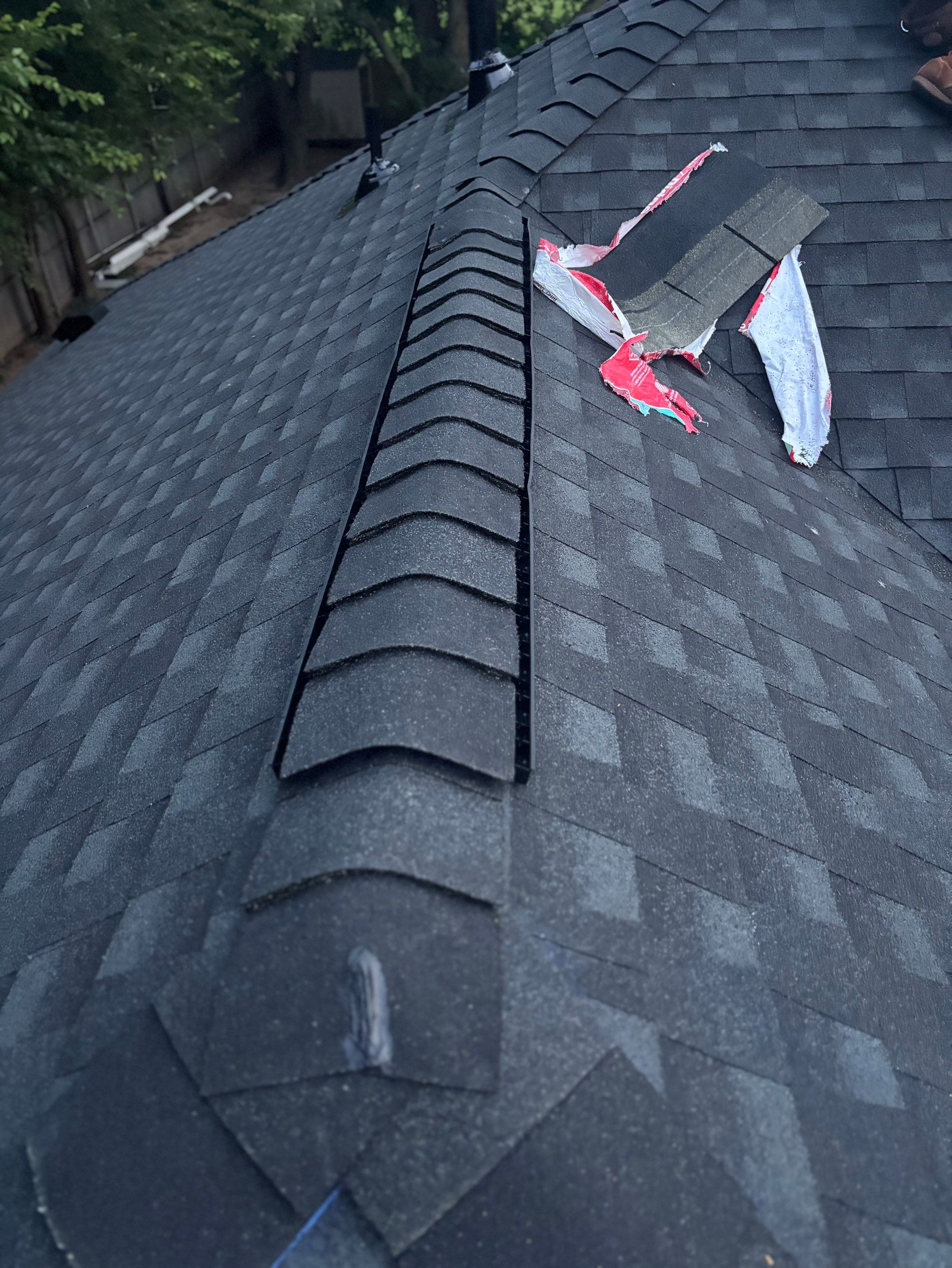 GAF Timberline HDZ Reroof - Gutters, Garage Door & Full Upgrade - Norman, OK by 5Coat Roofing & Construction