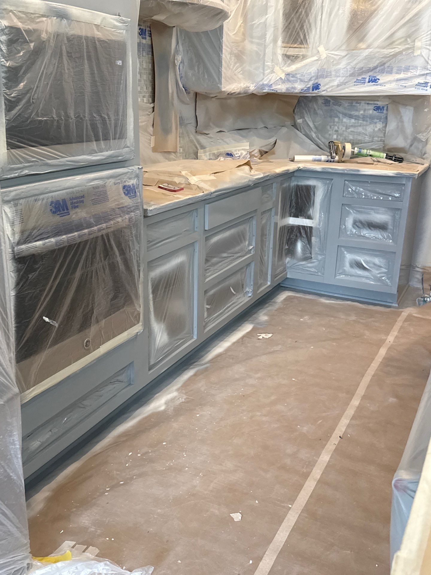 Residential Interior Repaint Color Change on Walls and Cabinets by Midwest Paint LLC