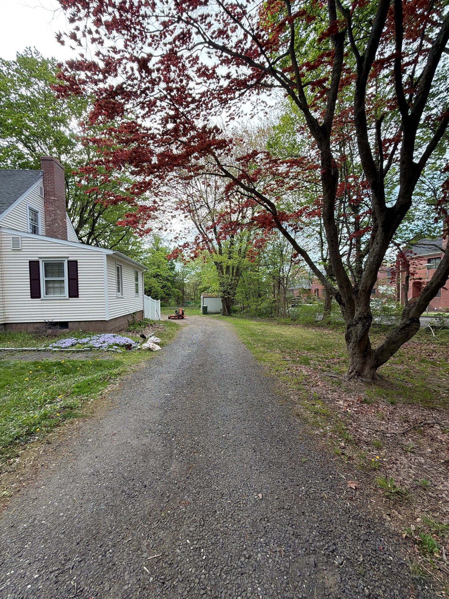 Lawn Care Visit at a Residential Property in Hamden, CT by Diamond Image LLC