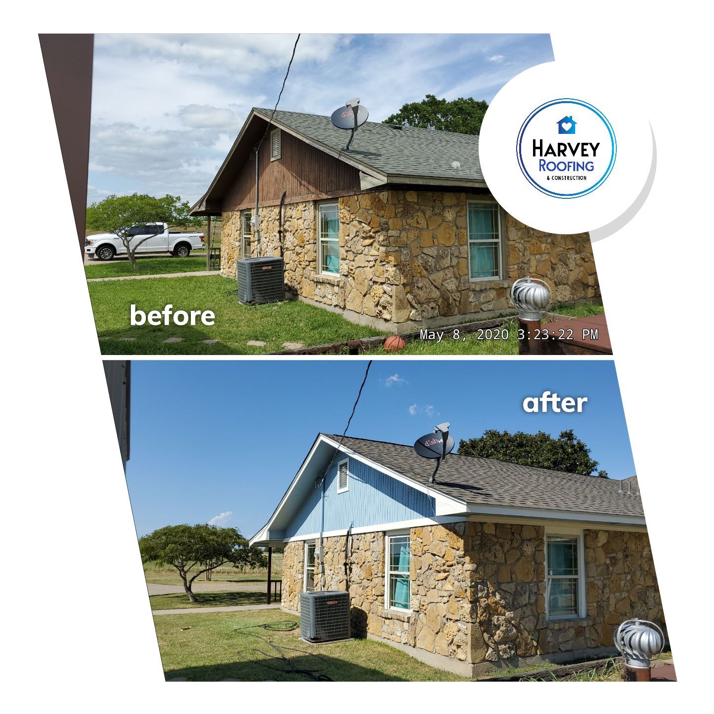 Residential Roofing Installation using ATLAS Pinnacle Pristine Shingles by Harvey Roofing & Construction