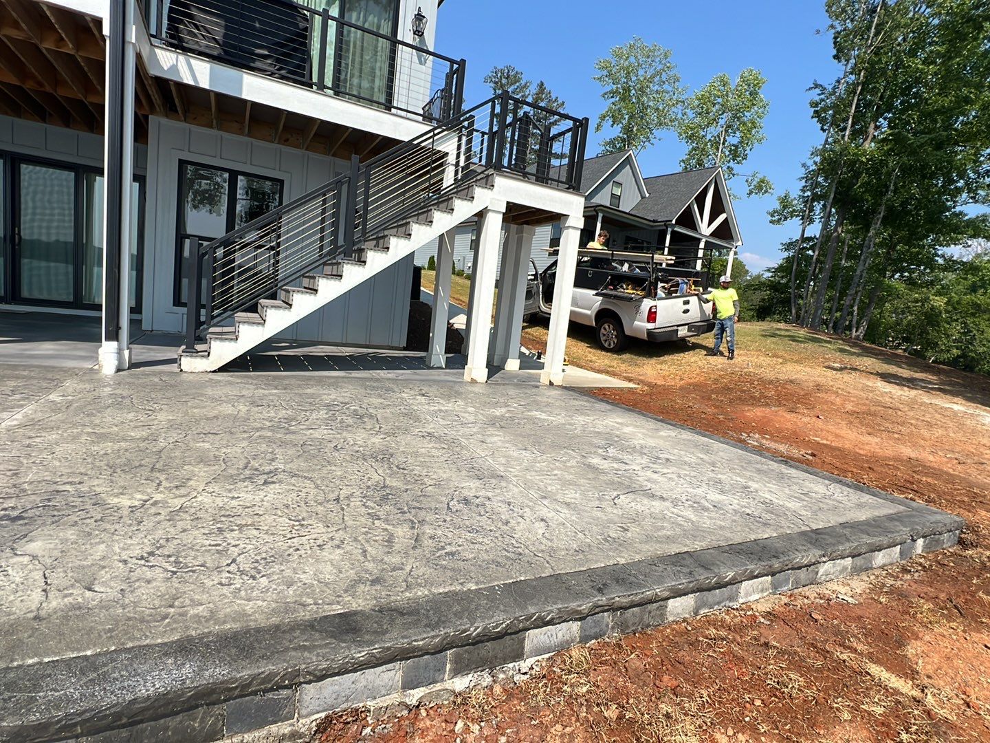 Stamped Concrete Patio by Xtreme Concrete Services