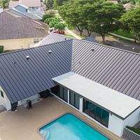 24ga 1.5" Mechanical Seam Dark Bronze by Total Roofing System The Metal Roof Experts