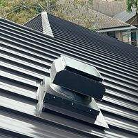24ga 1.5" Mechanical Seam Dark Bronze  by Total Roofing System The Metal Roof Experts