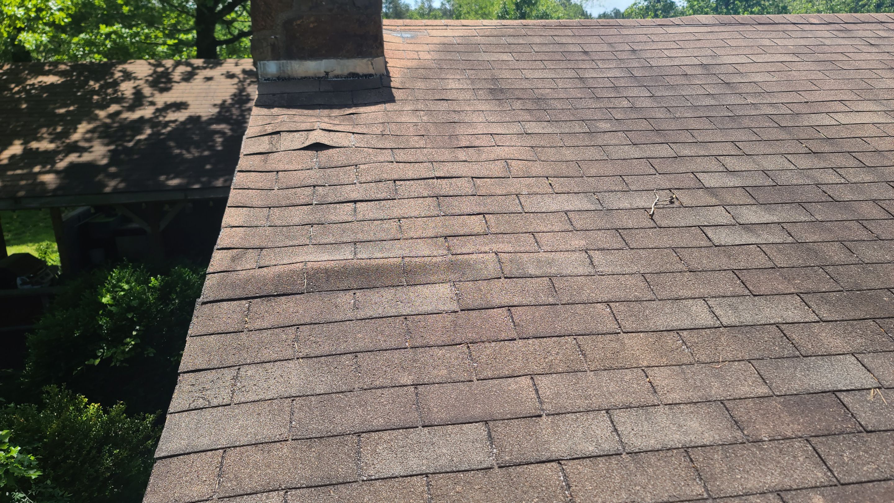 Storm Restoration Reroof: 25 Year 3-Tab Shingle by Hostetler Roofing