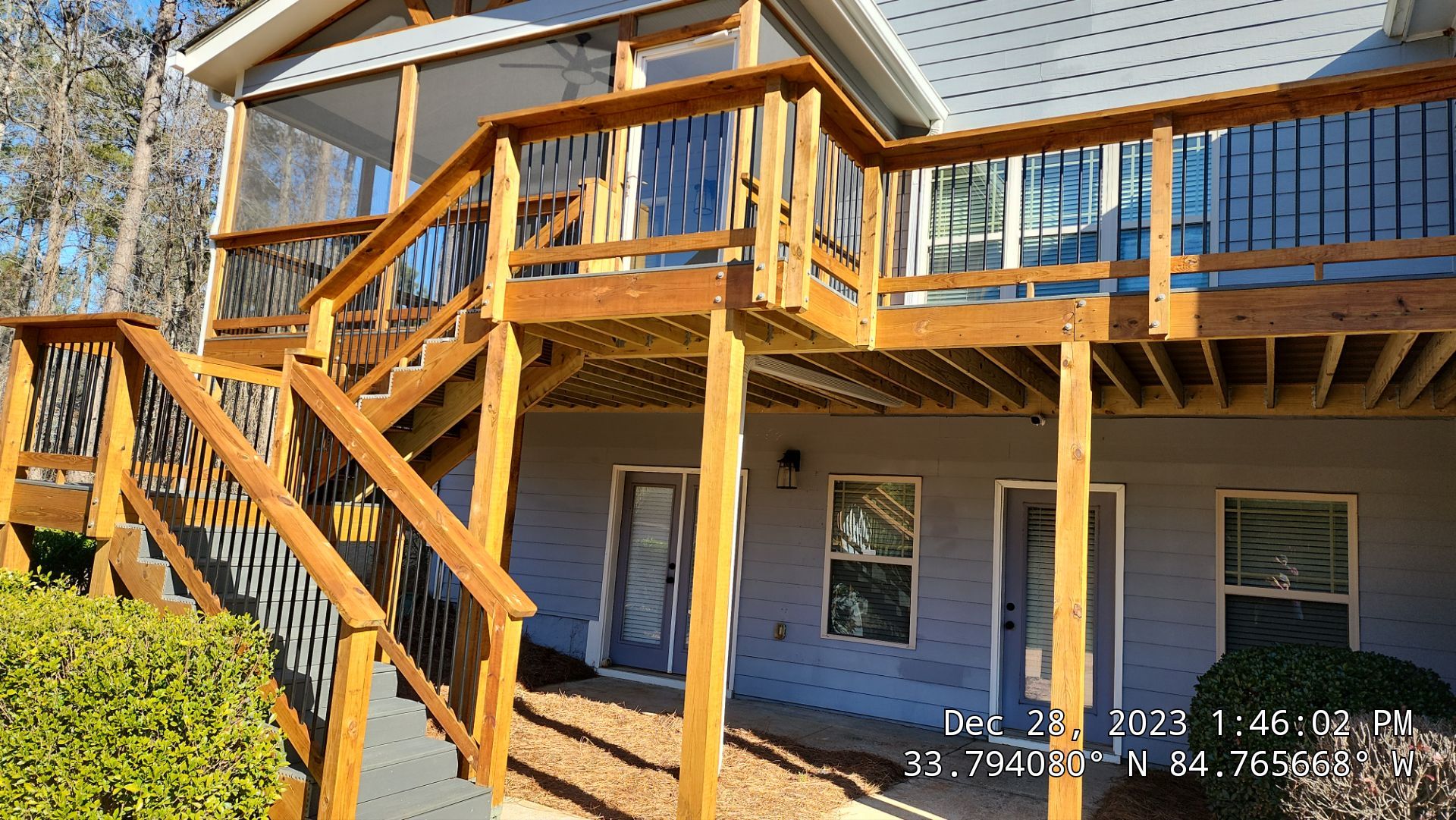 Fence Installation of Board on Board Capped Privacy by Titans of Timber Fence & Stain