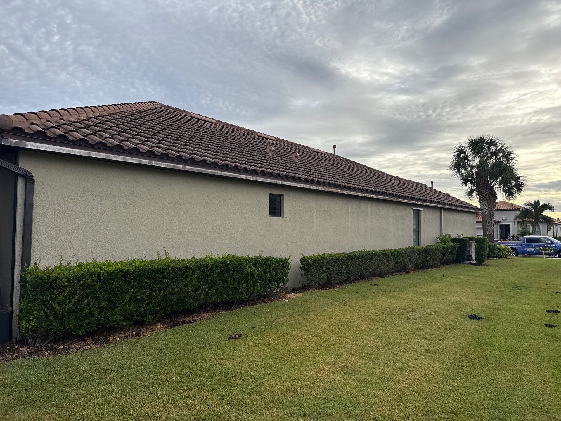 🌿 Tile Roof Cleaning in Lakewood Ranch — Safe for Plants & Tortoise-Friendly! 🐢✨ by Sunshine AquaWash