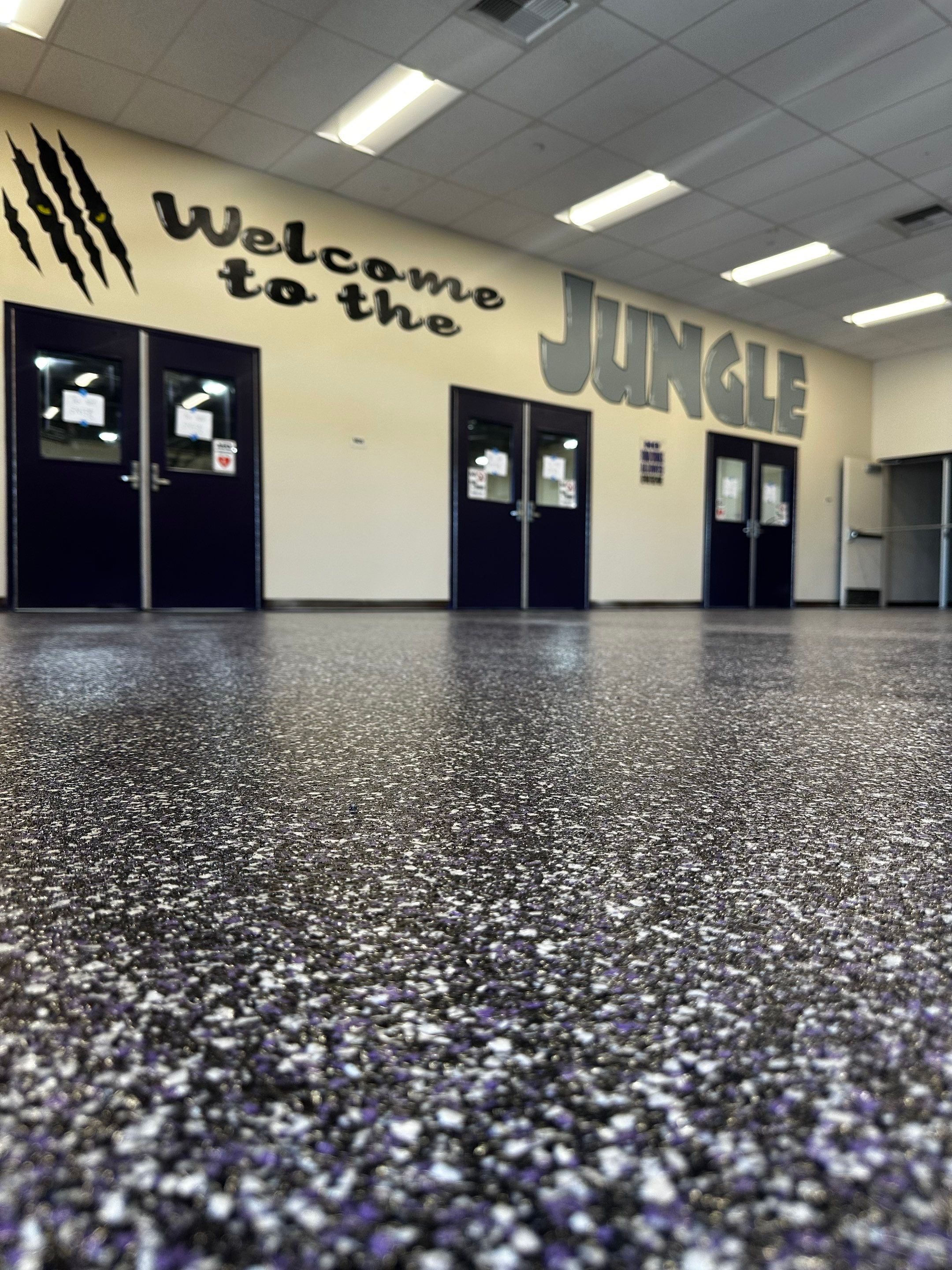 Custom Concrete Coating at Pacheco High School by Lancaster Painting