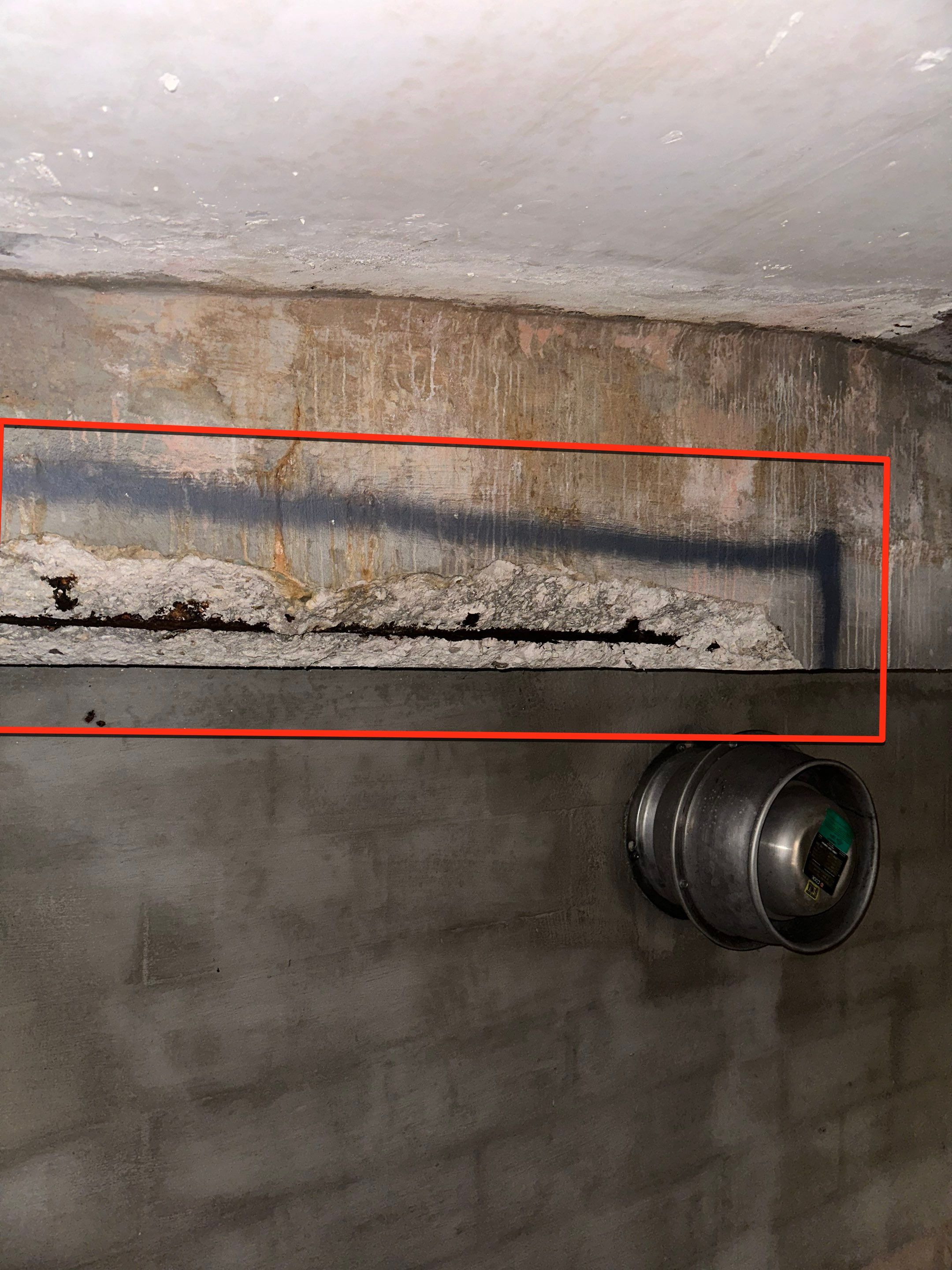 Concrete Restoration on Slab and Walls by The Goat Contractor ( Giampri Corp)