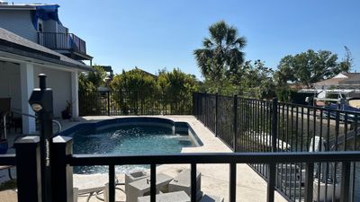 Aluminum Fence Installation using 2 Rail Aluminum Fence