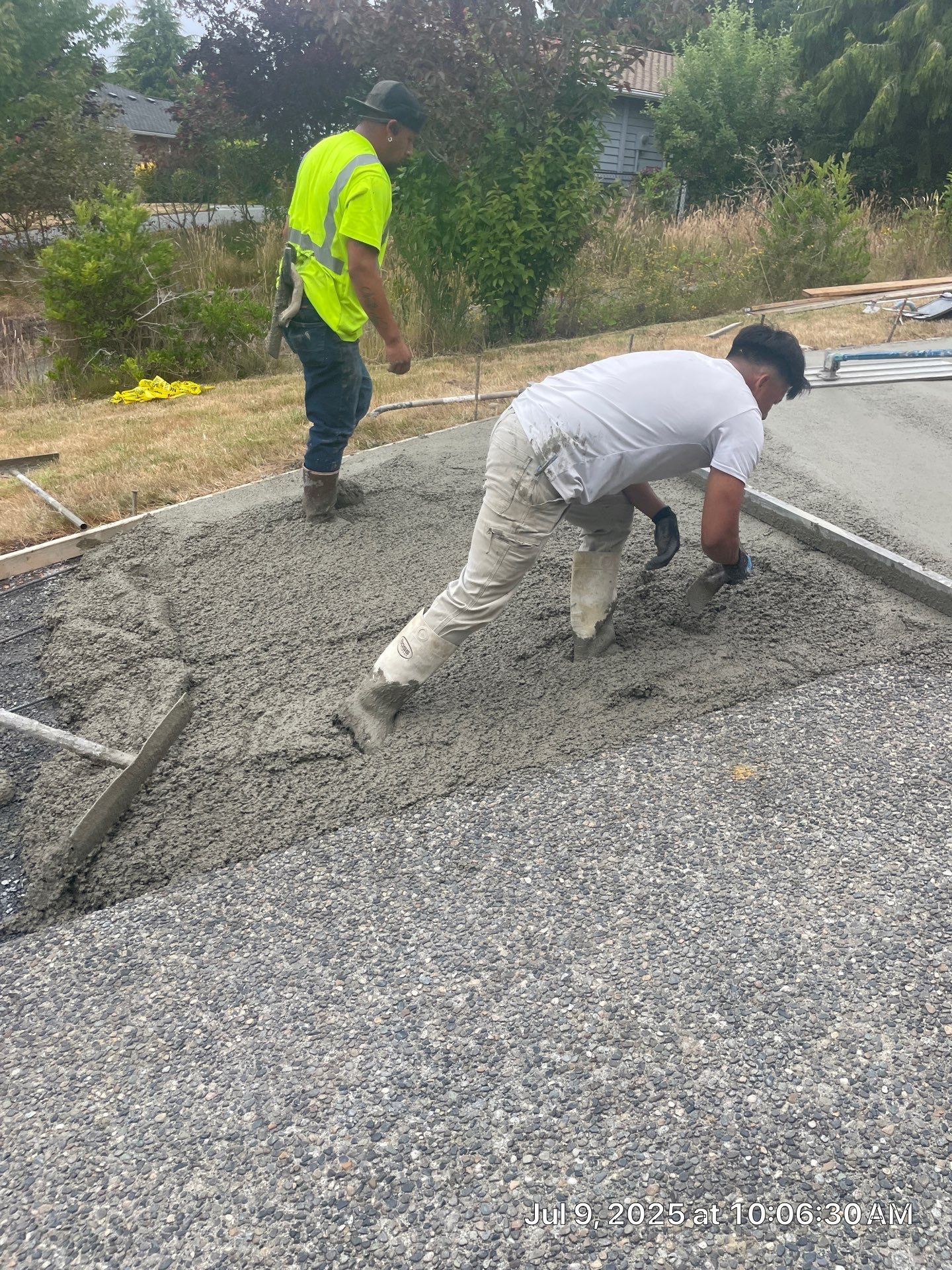 Concrete Back Patio Makeover  by Jireh Asphalt & Concrete Inc 