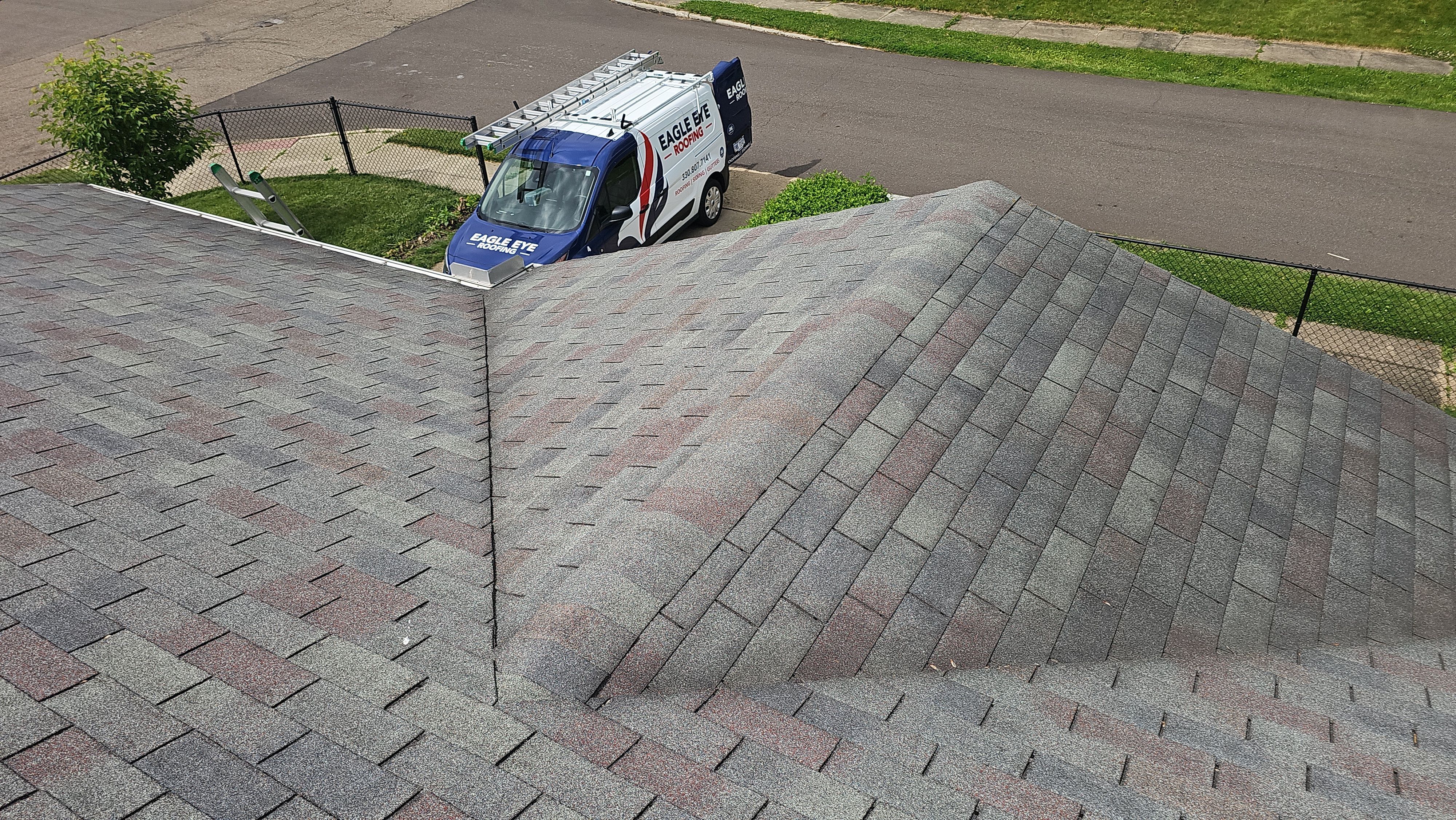 Diana A: Atlas Pinnacle, Color, Weathered Shadow, Drip Edge, Color, Musket Brown by Eagle Eye Roofing