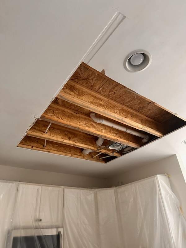 Kitchen Ceiling Repair & Recessed Lighting Installation – Townsend, DE by Laser Focused Solutions LLC