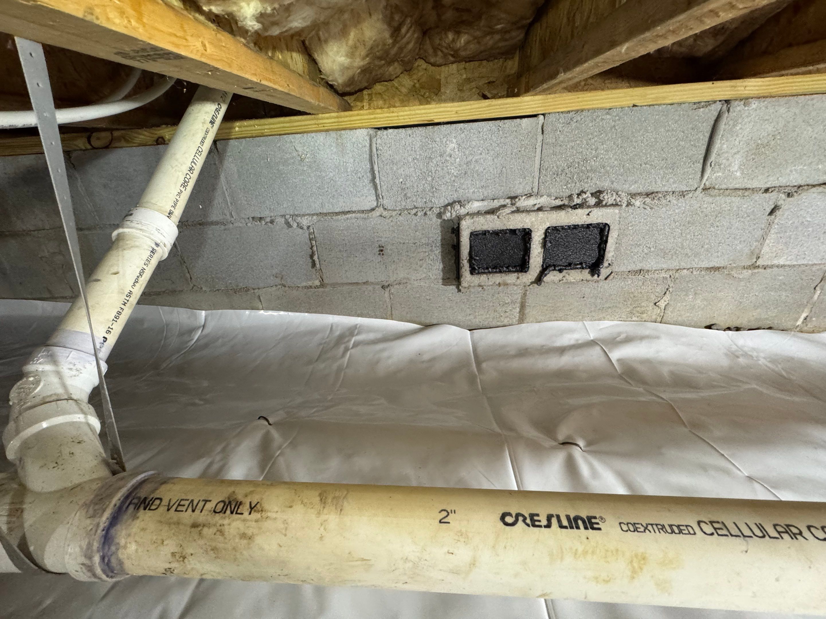 Project in Franklin by Patriot Crawl Space Repairs