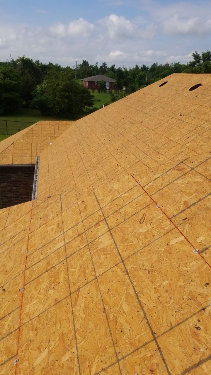 Reroof using GAF HDZ Weathered Wood by Castillo Roofing