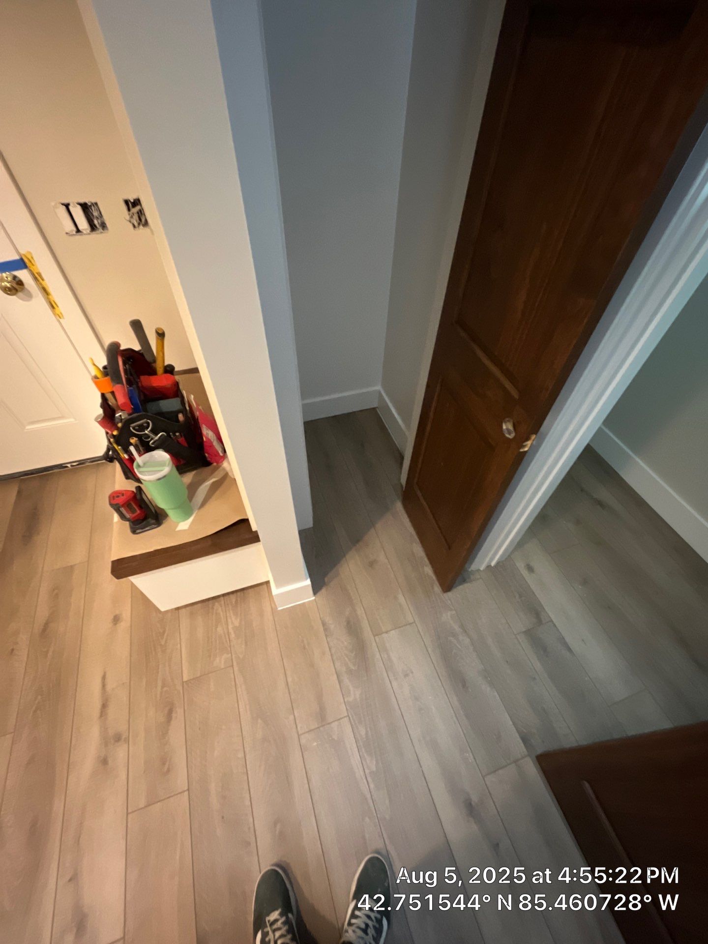 Installation of LVP in Middleville, Michigan by RTBaldwin Hardwood Floors