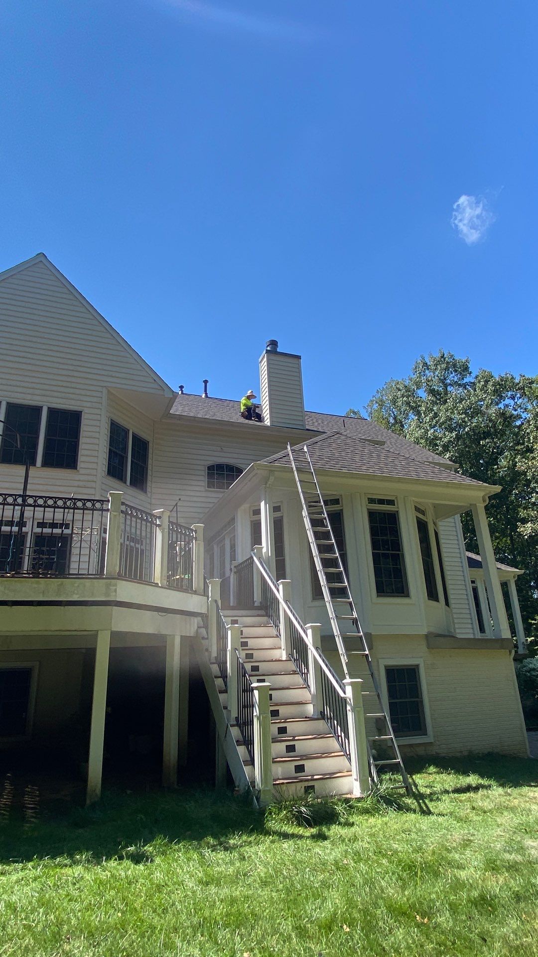 Fairfax station: Residential Roof with CertainTeed Landmark Pro in Max Def Shenandoah  by RM Banning, Inc.