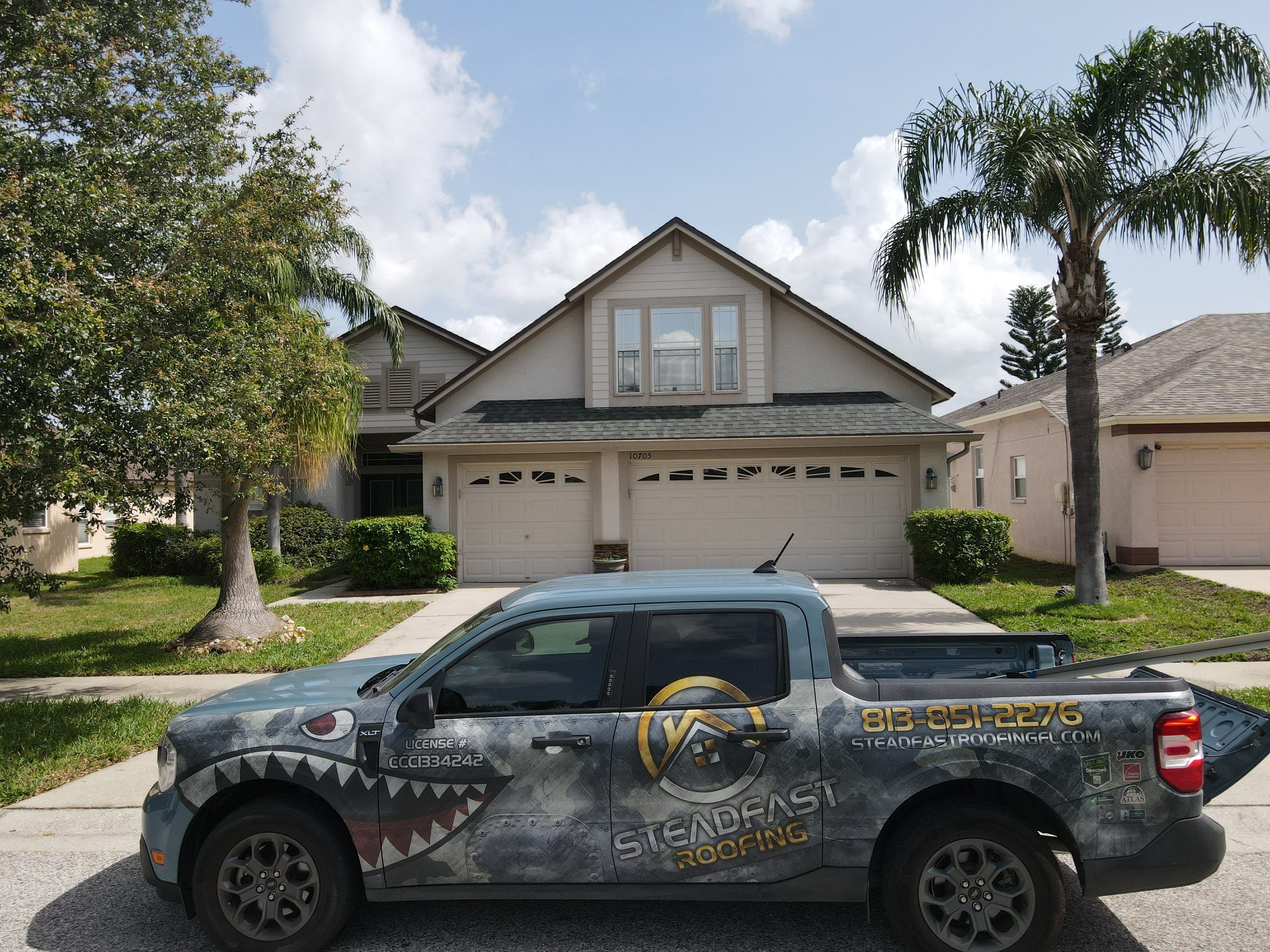 Roof Replacement in Riverview, FL. by Steadfast Roofing