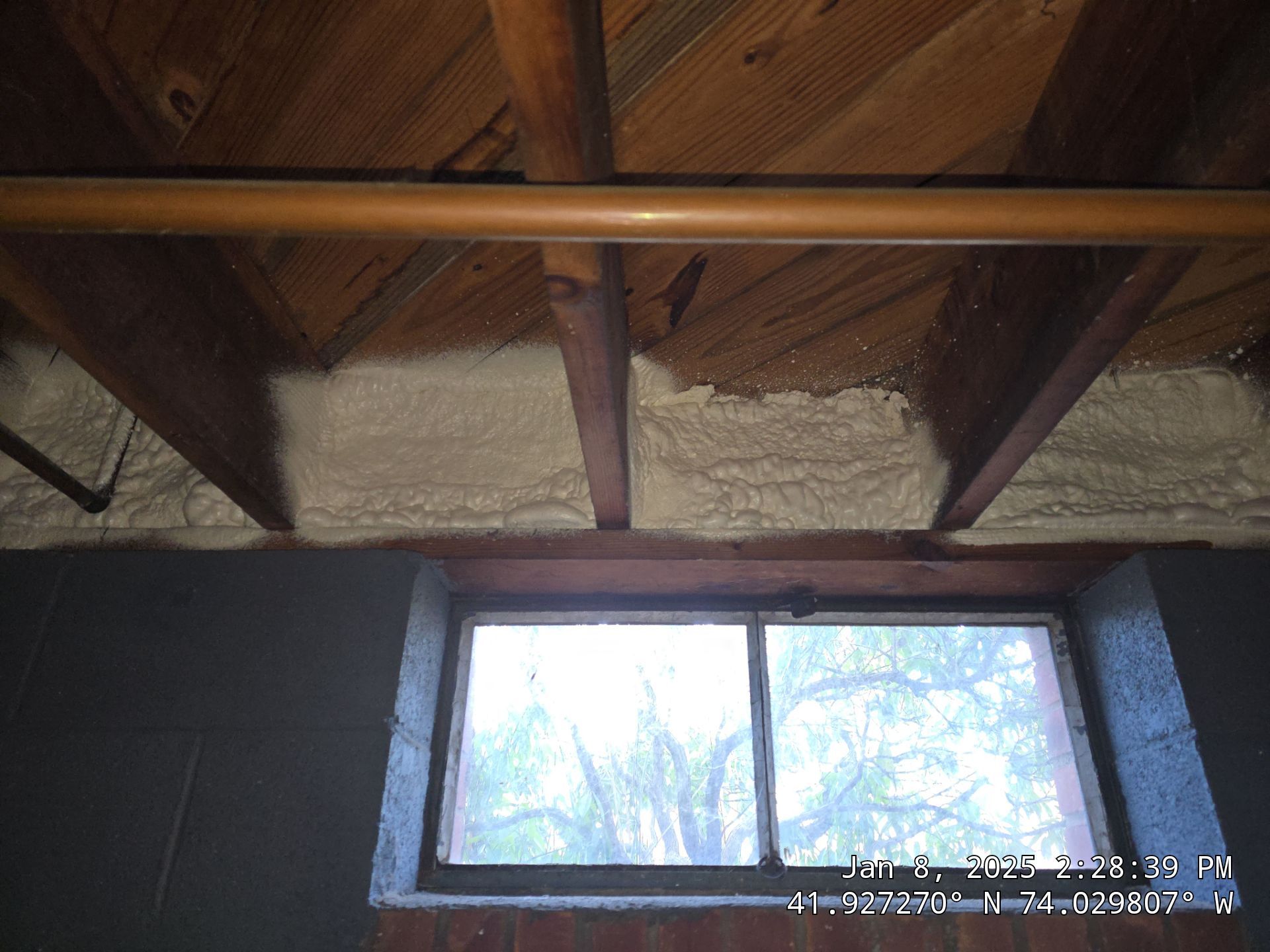 Attic Insulation using Closed Cell Spray Foam by NYS Foam & Energy