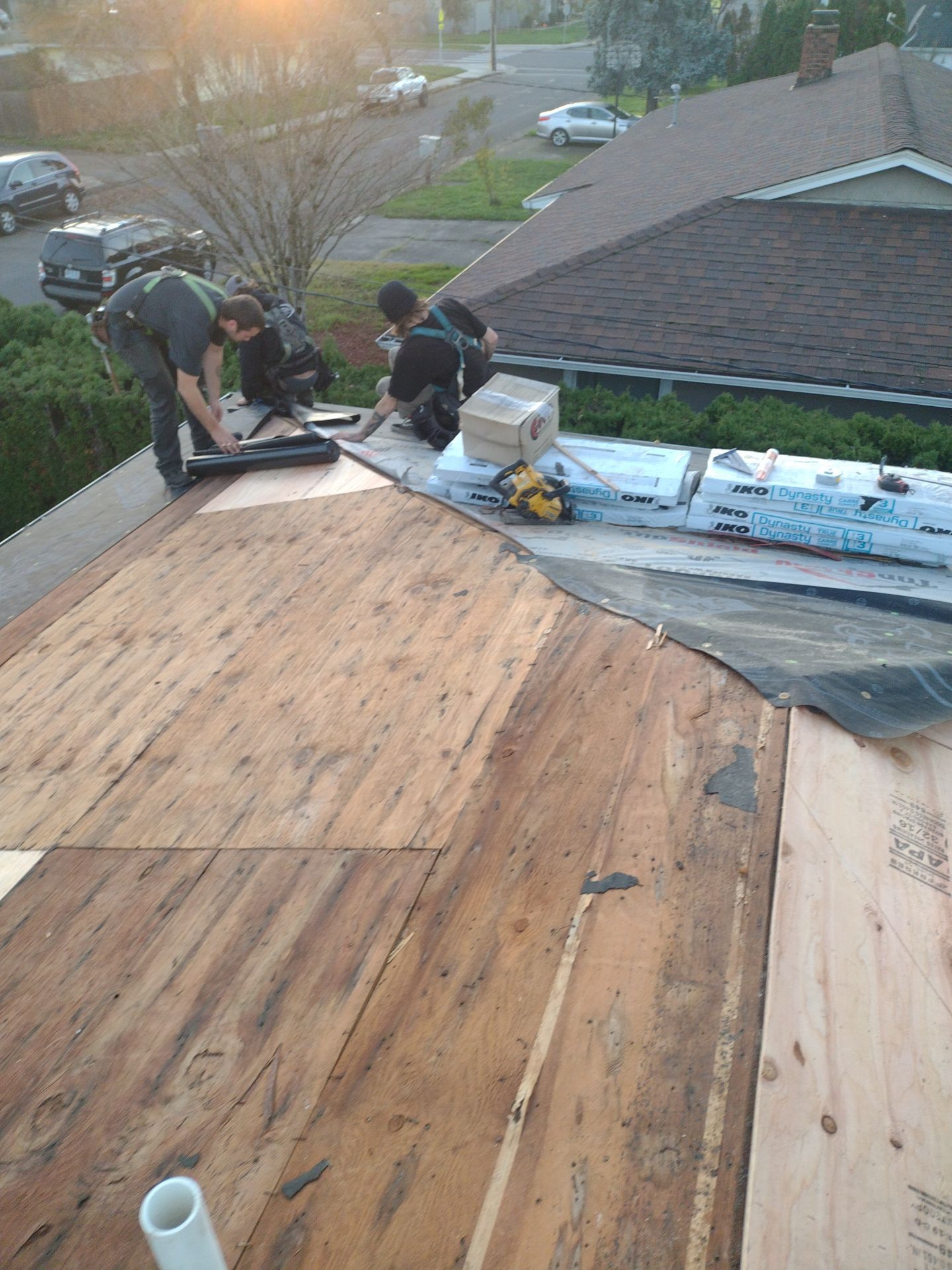 Residential Roof Installation: IKO Dynasty 30 Year Shingle Color: Frostone Grey by Orezona Building & Roofing Company, Inc.