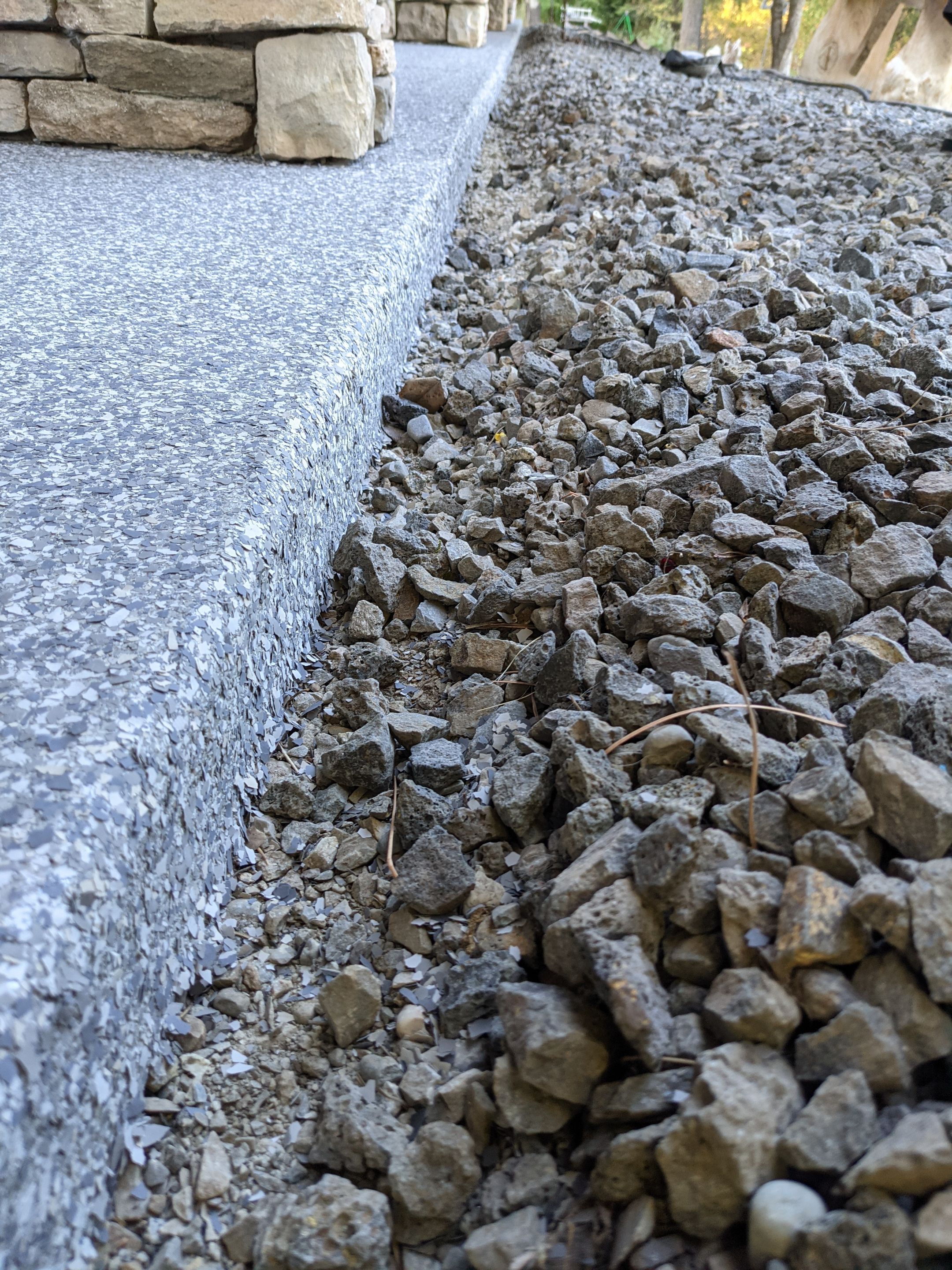Patio Installation using Echo 1/4" Chip by Croc Coatings, LLC