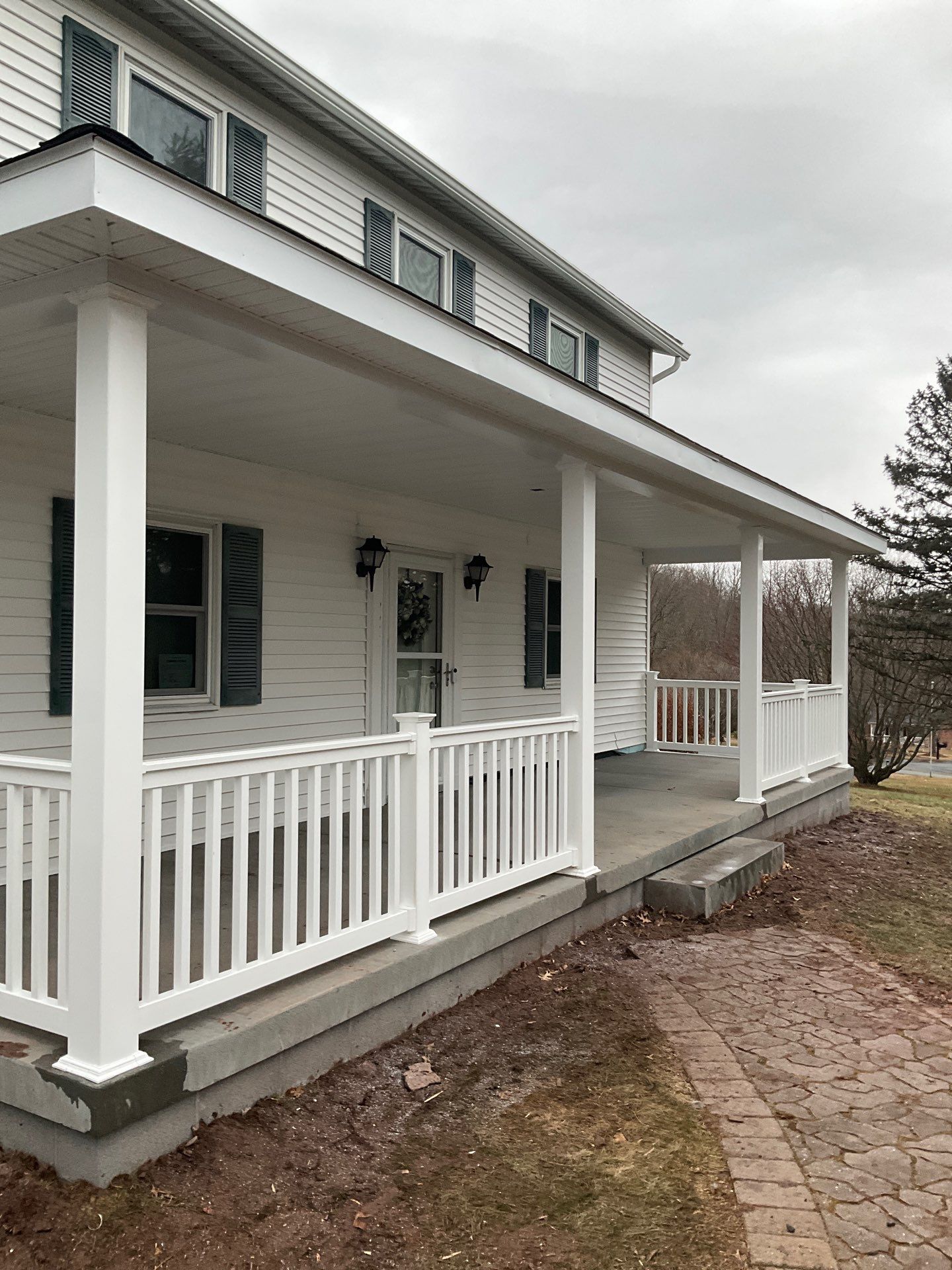 Custom Front Porch Addition in Ringtown by Esh Builders