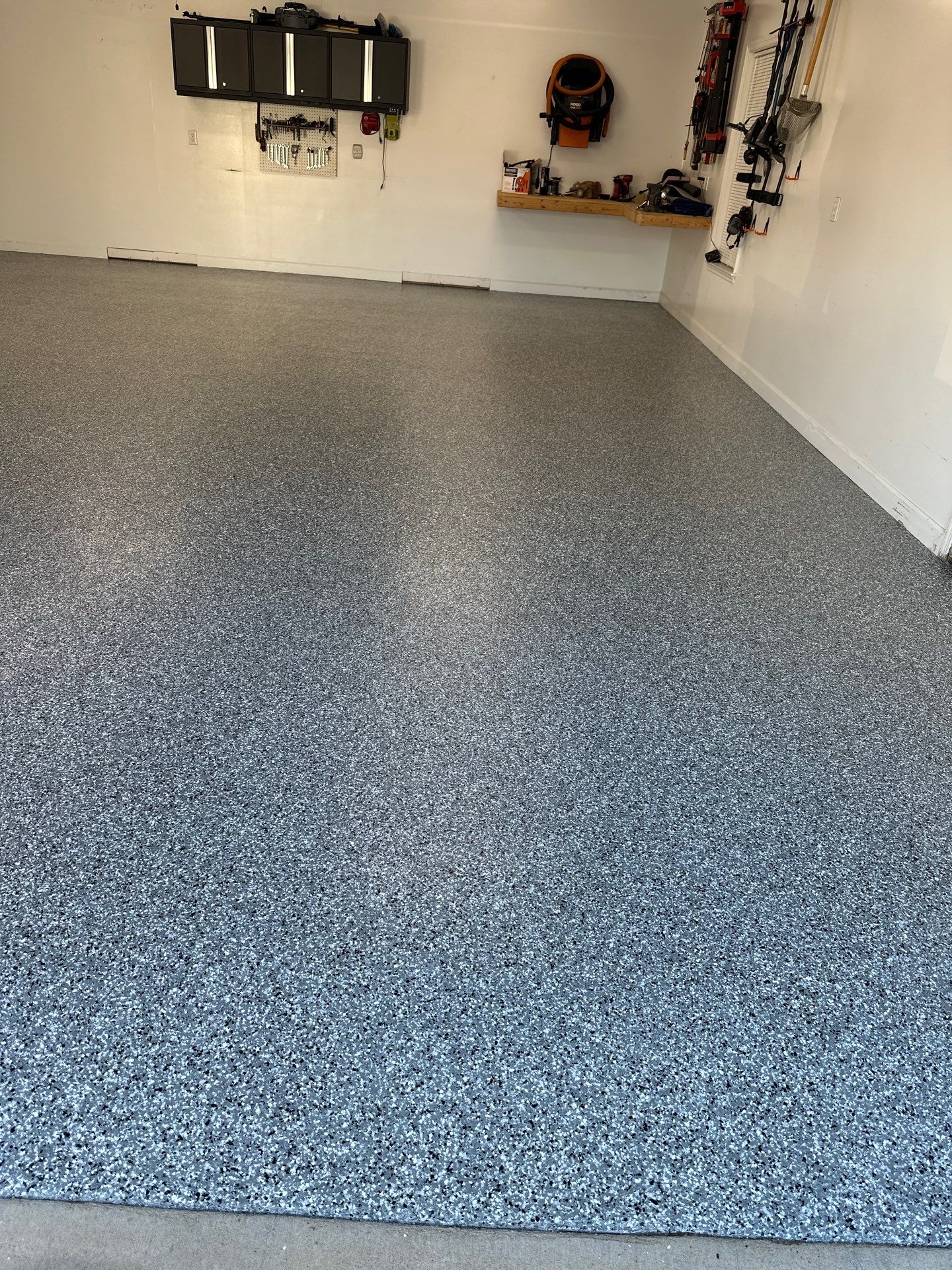 Garage Floor Coating using Wombat by My Garage Floor Guys