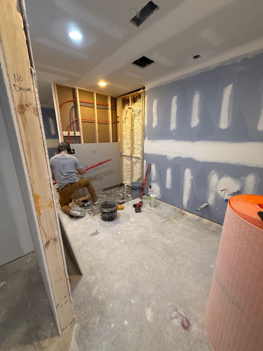 Basement Finishing Project with Home Gym and Sauna in Prospect by Authentic Carpentry