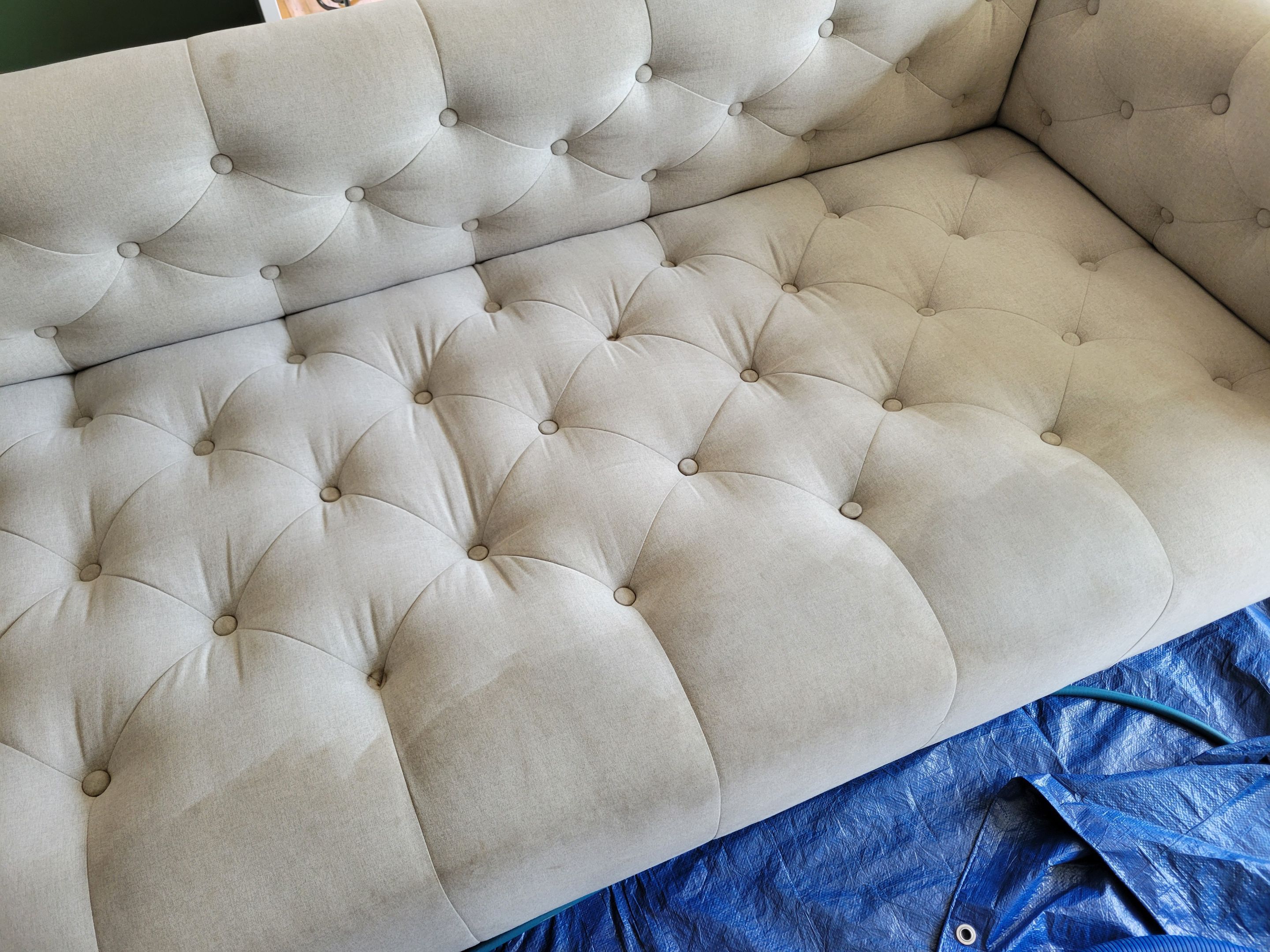 Upholstery Cleaning of Stained Sofa by Ardent Carpet Restore LLC