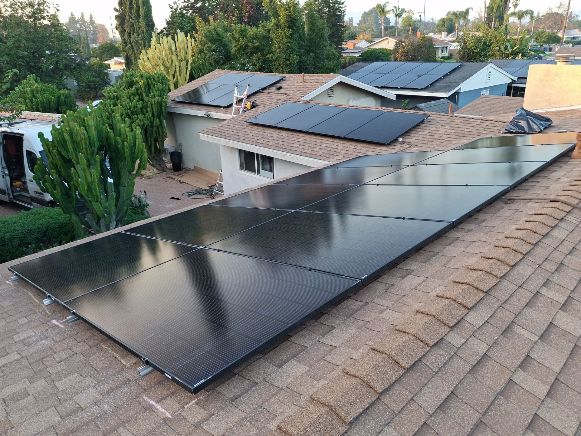 Twenty-Panel Solar Array in Los Angeles by AWS Solar