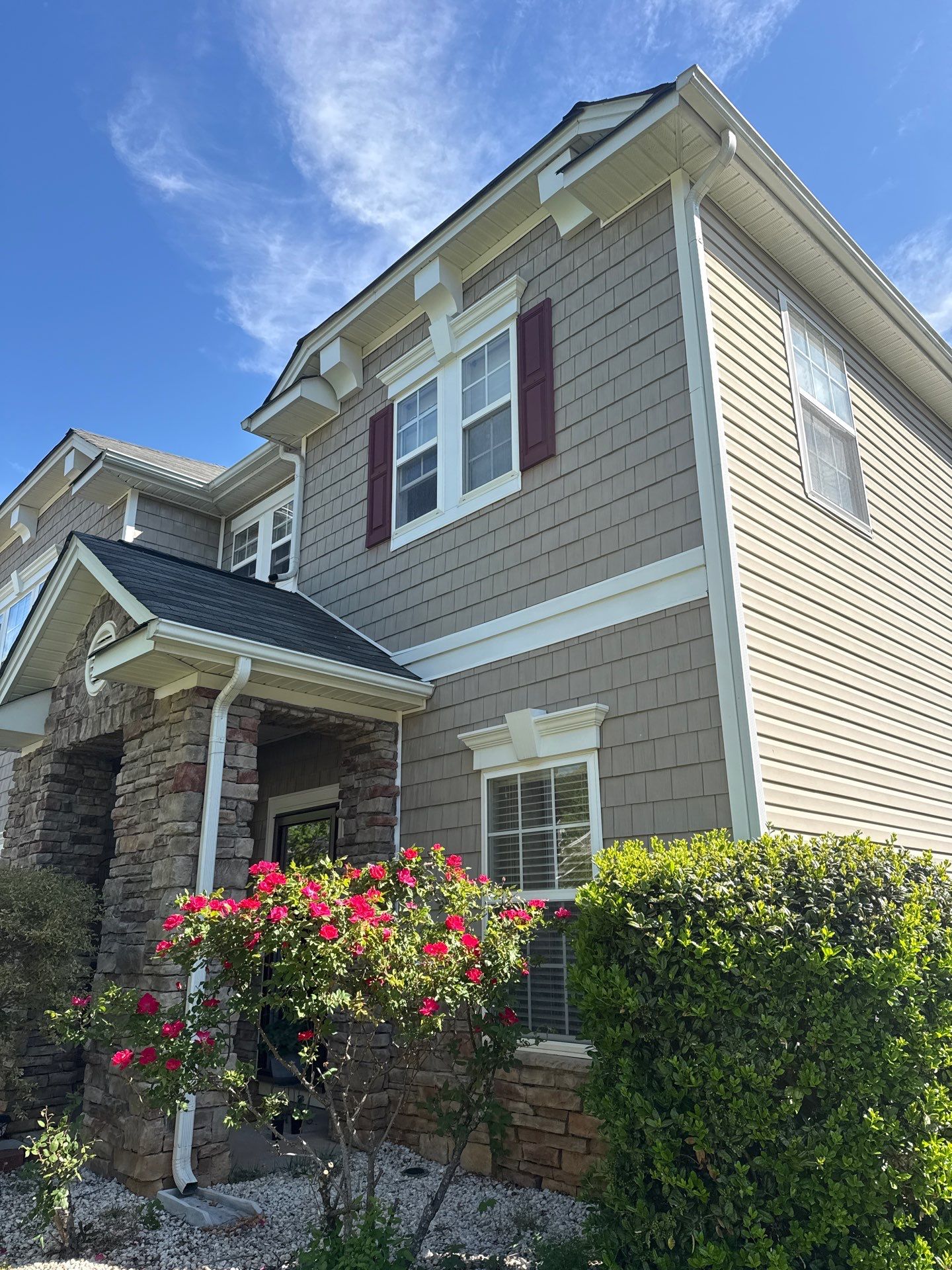 Roof replacement by hail and wind damage by Just Brilliant Restoration JBR