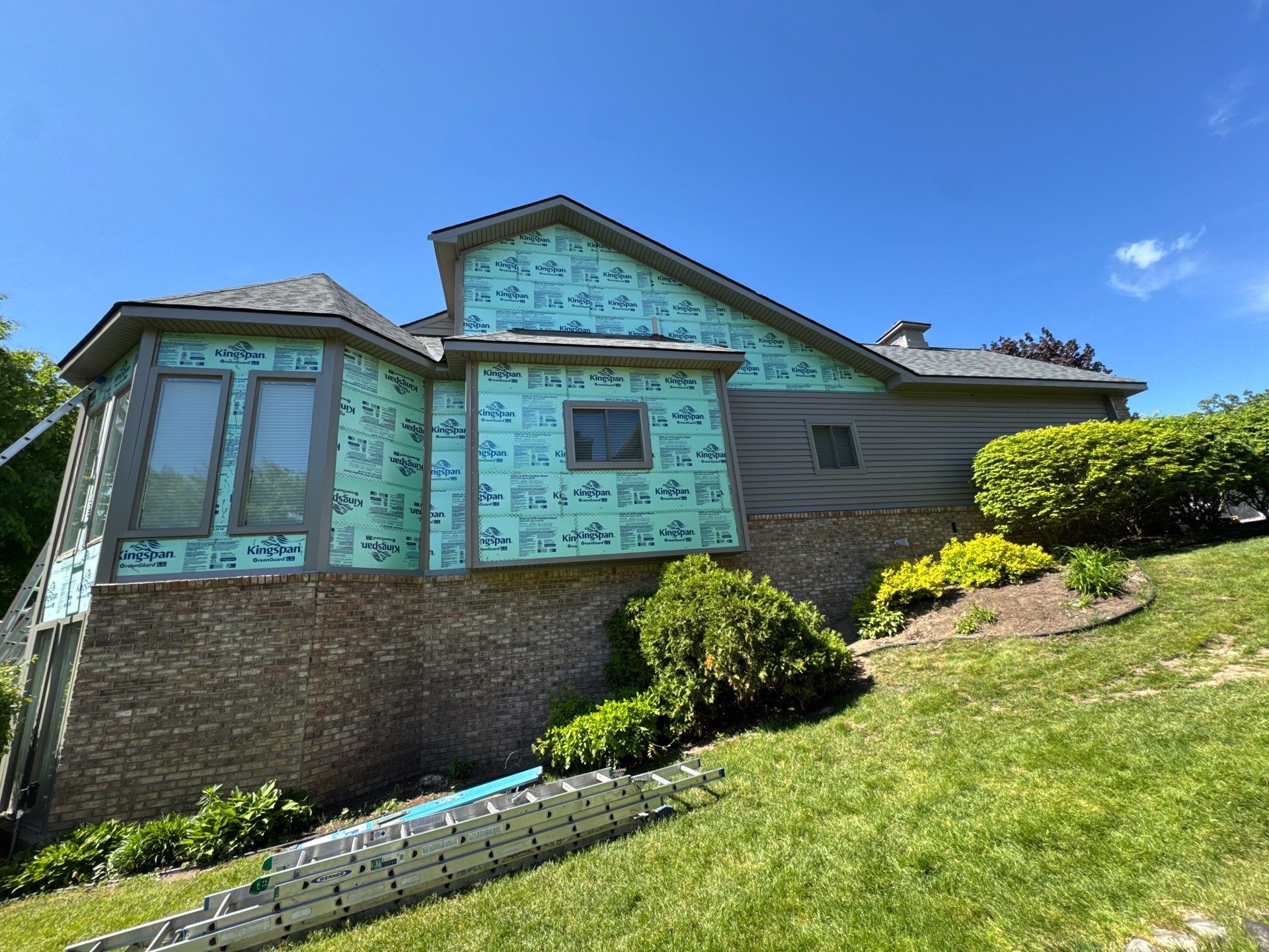 Siding Replacement using Alside Storm Grey by 180 Contractors