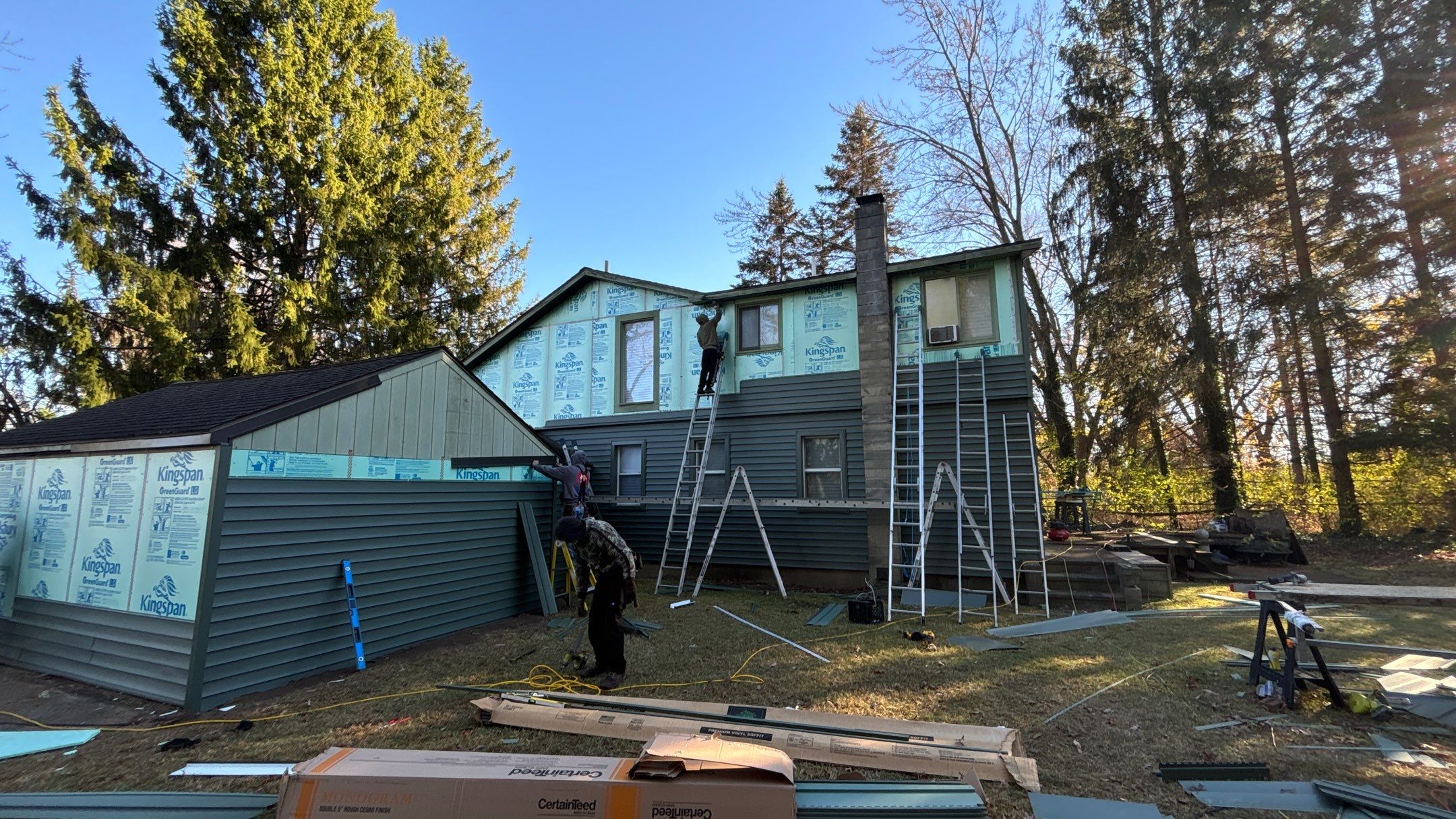Siding Replacement using Certainteed Monogram D5 by 180 Contractors