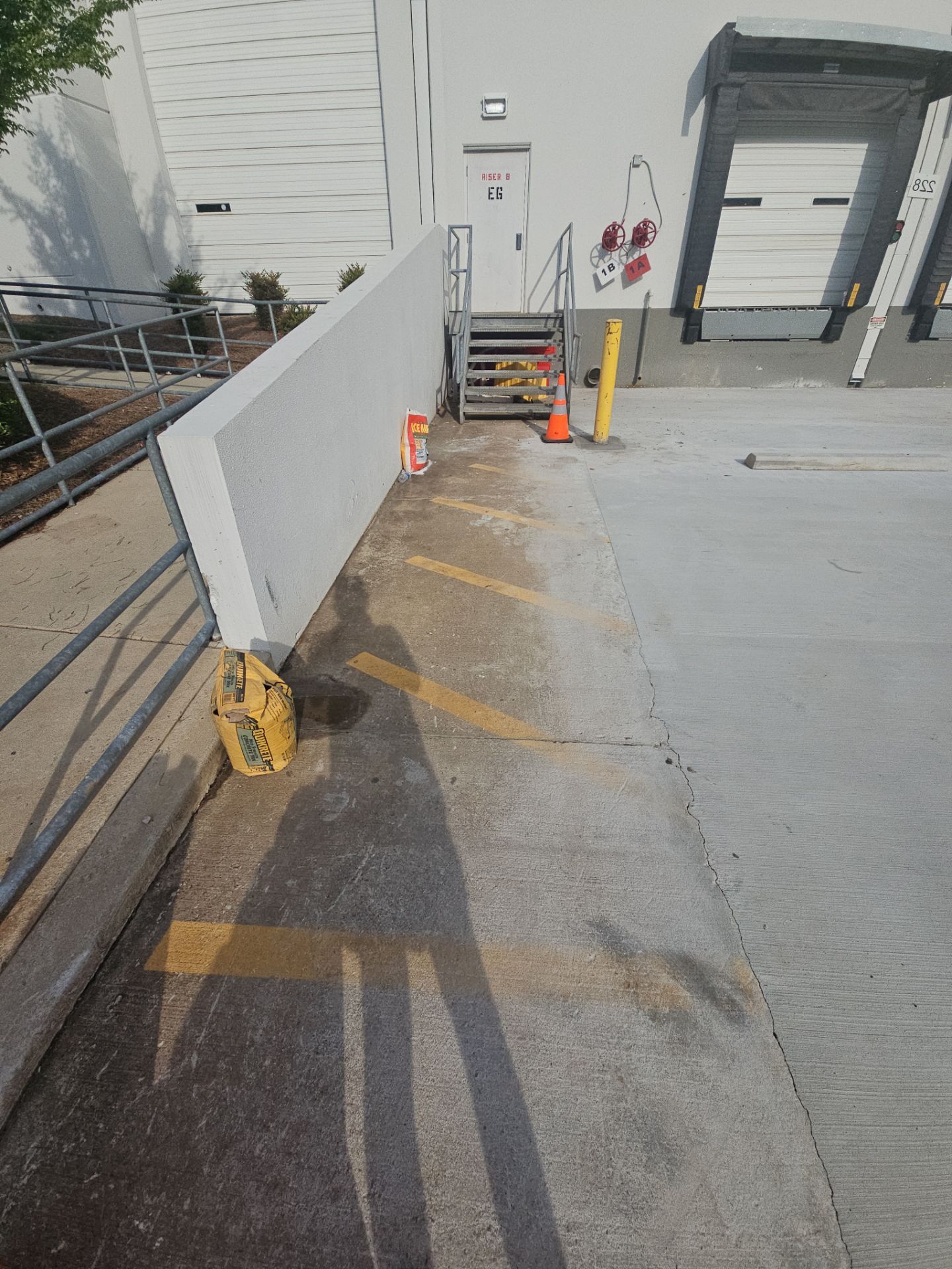 Striping Amazon Parking Lot  by Billy Weatherspoon Contractor